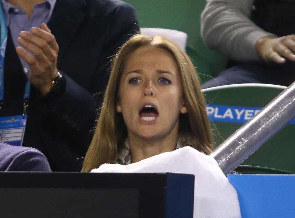 Kim Sears is reported to have directed abuse at Berdych