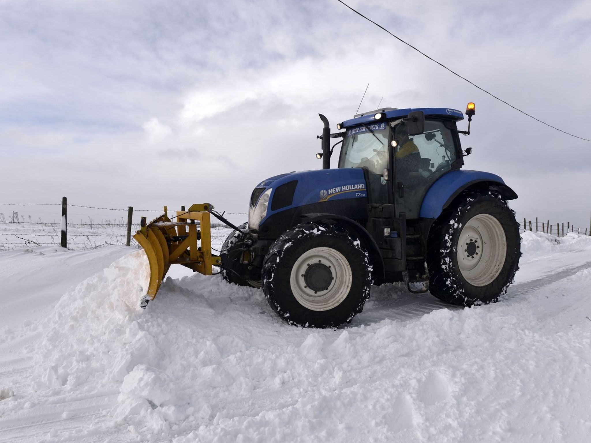 Snow ploughs have had their work cut out in Northern Ireland