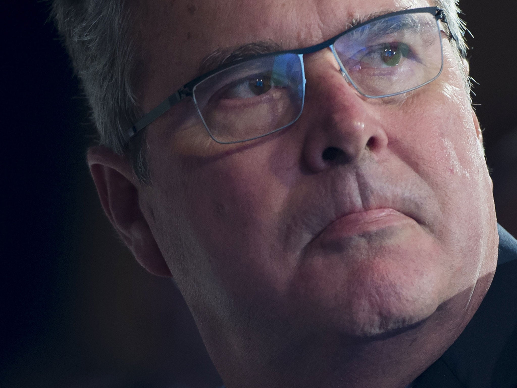 Former Florida Republican Governor Jeb Bush prior to speaking at the 2014 National Summit on Education Reform in Washington, DC, November 20, 2014.