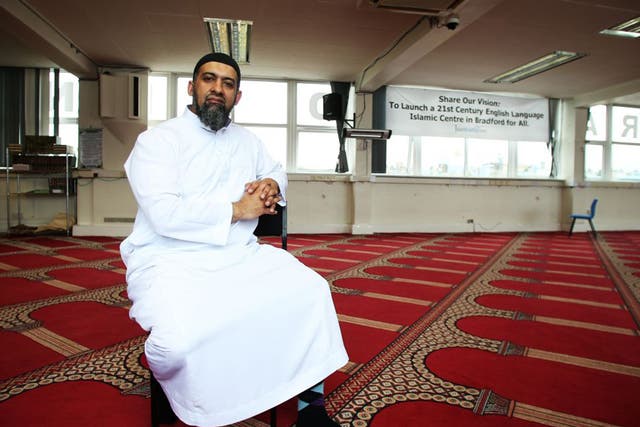 Alyas Karmani, a Bradford imam, says male role models ‘simply reinforce misogynistic views’ (AP)