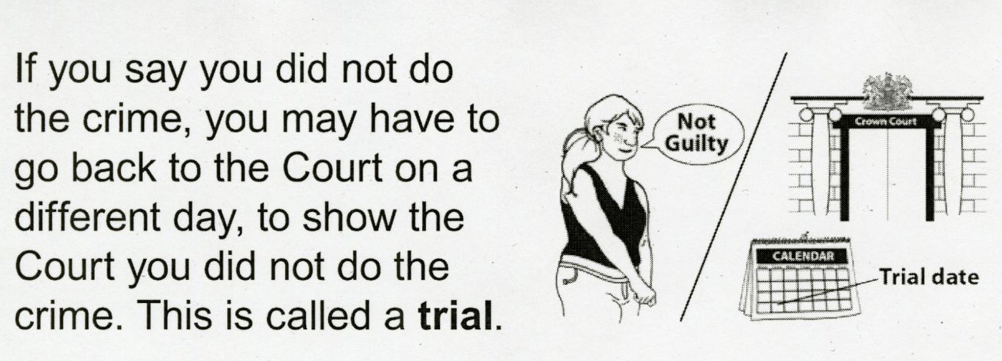 The section of the guide that suggests that the onus is on the defendant to prove their innocence, contrary to the ‘innocent until proved guilty’ tenet of British law