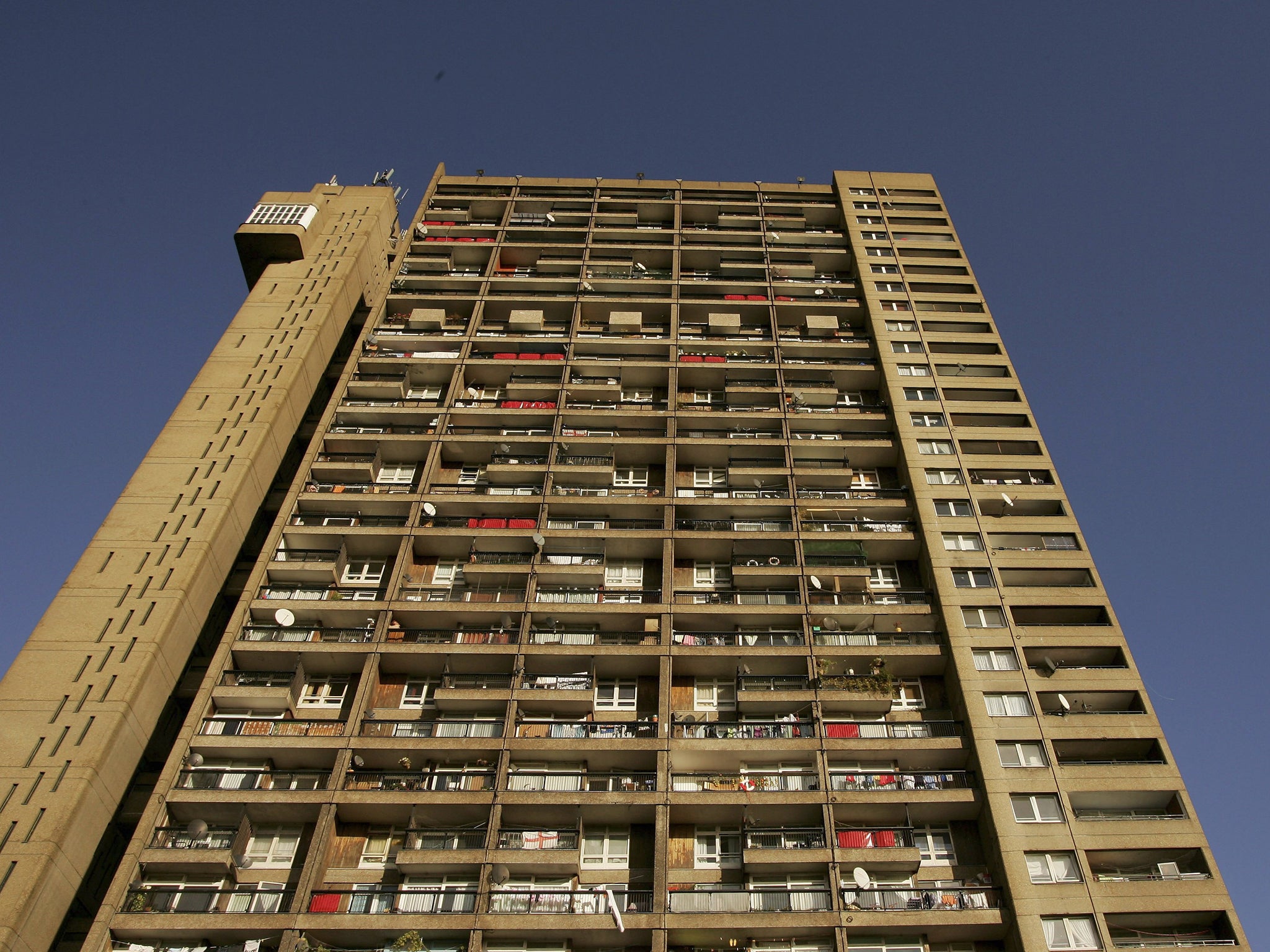 Trellick Tower in Golborne was designed by Modernist architect Erno Goldfinger