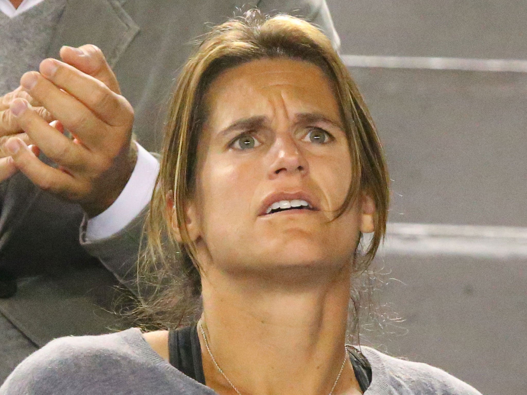Amélie Mauresmo was pleased with ‘two good weeks’ despite the disappointment of final defeat