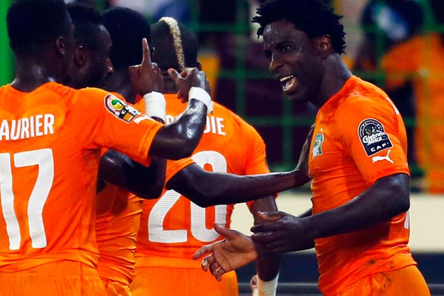 Wilfried Bony had not scored in this year’s African Cup of Nations until his two headed goals