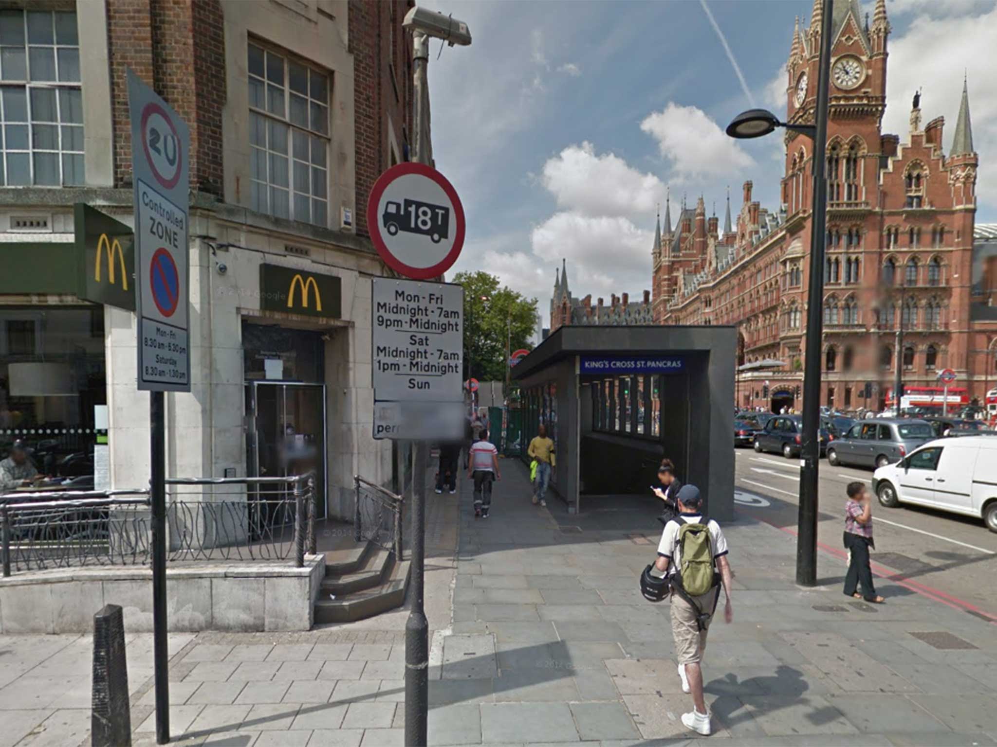A McDonalds near Kings Cross Station