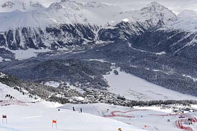 Swiss resorts such as St Moritz have received lots of snow