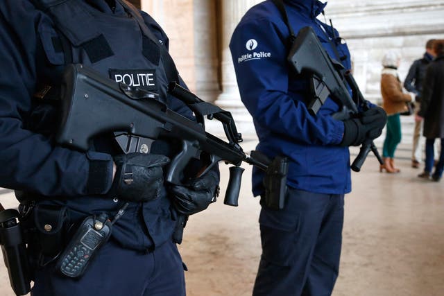 Belgium is on high alert following numerous terror attacks throughout Europe (file photo)