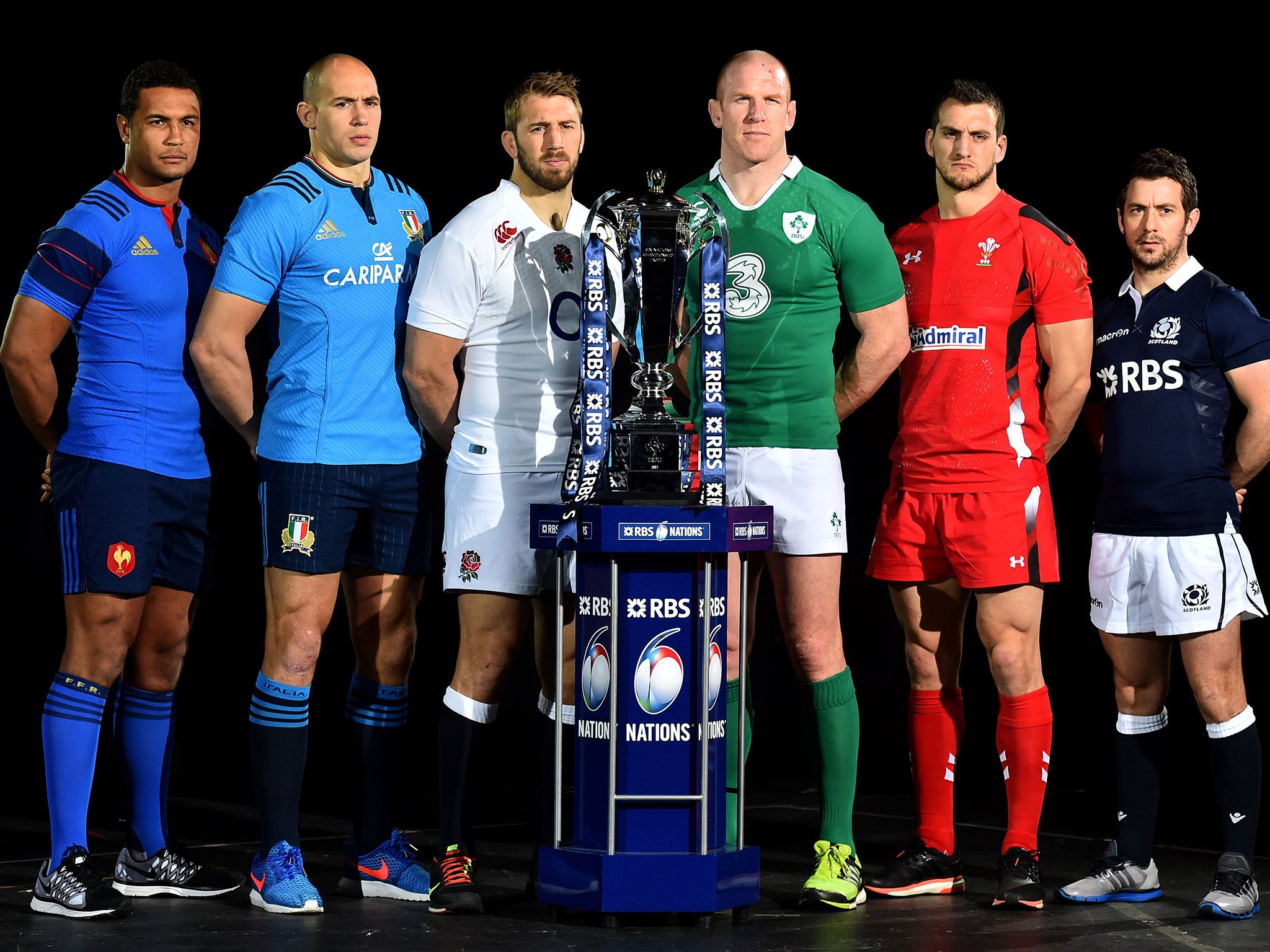 France, Italy, England, Ireland, Wales and Scotland compete for the Six Nations trophy