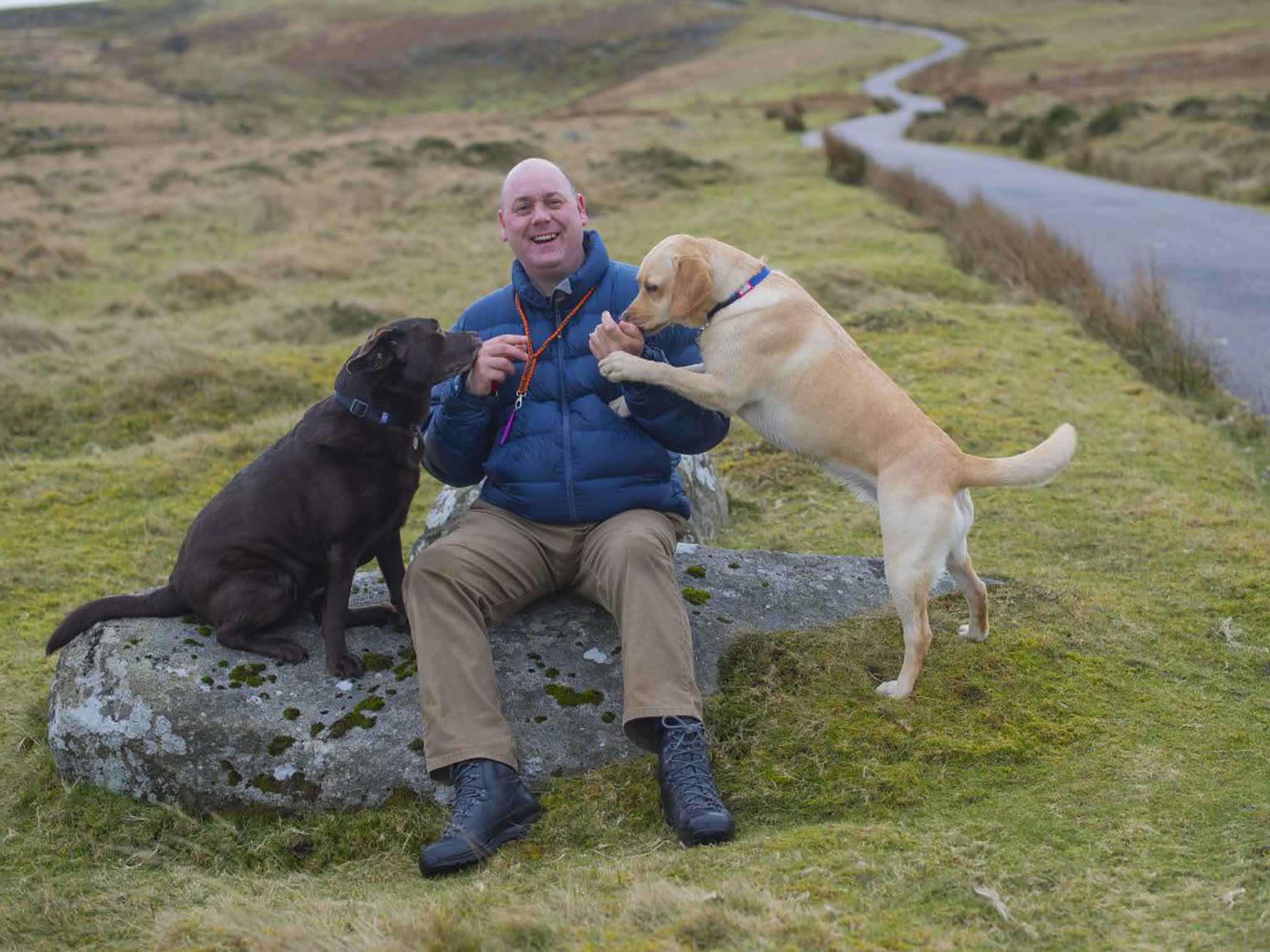 Animal magic: Craig MacLellan with his dogs