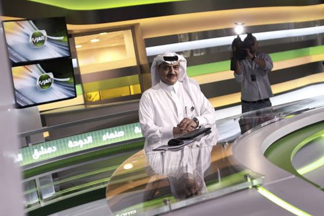 The Alarab news channel lasted just a few hours after its launch on Sunday (AFP/Getty)