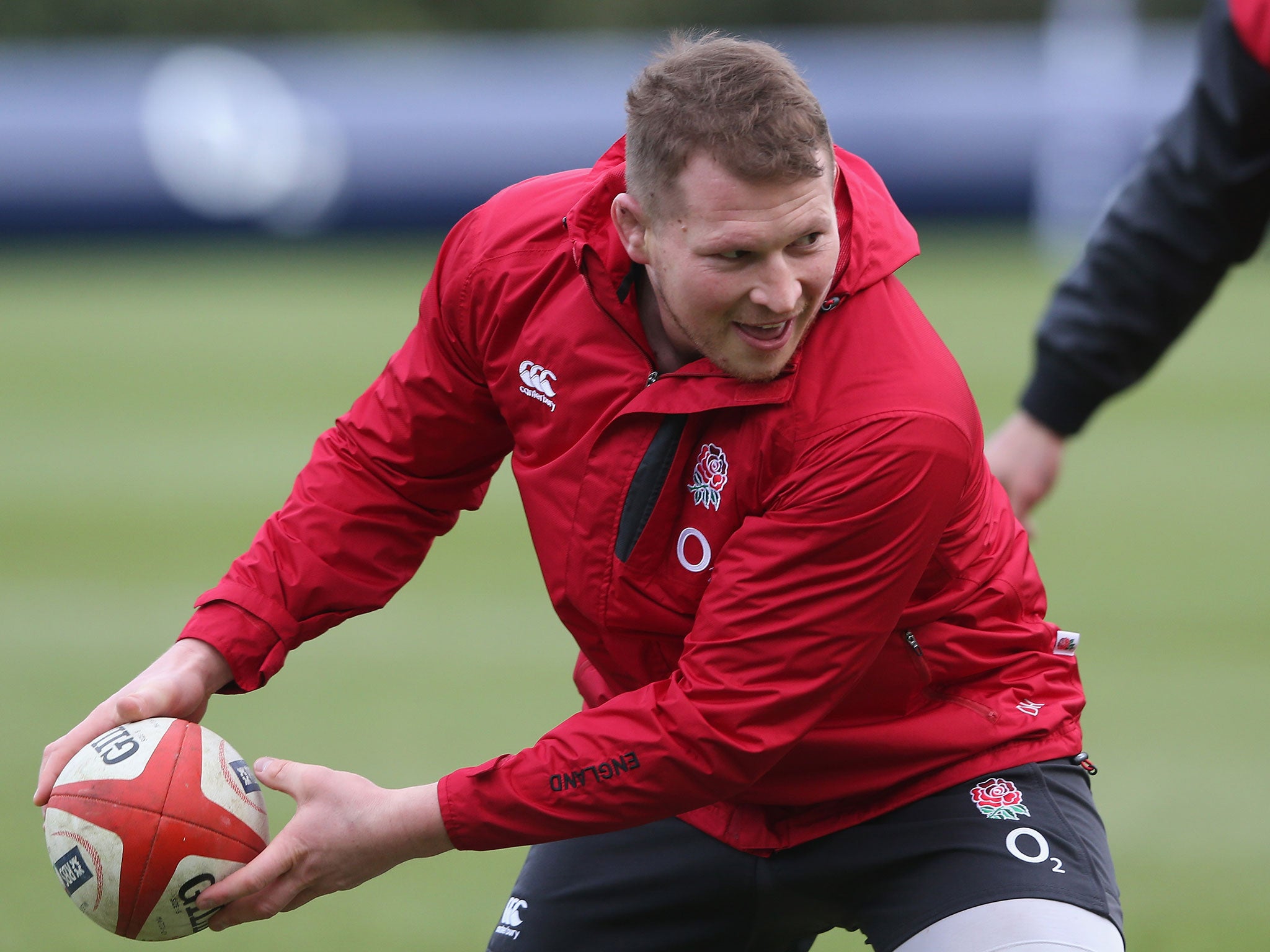 Dylan Hartley in England training