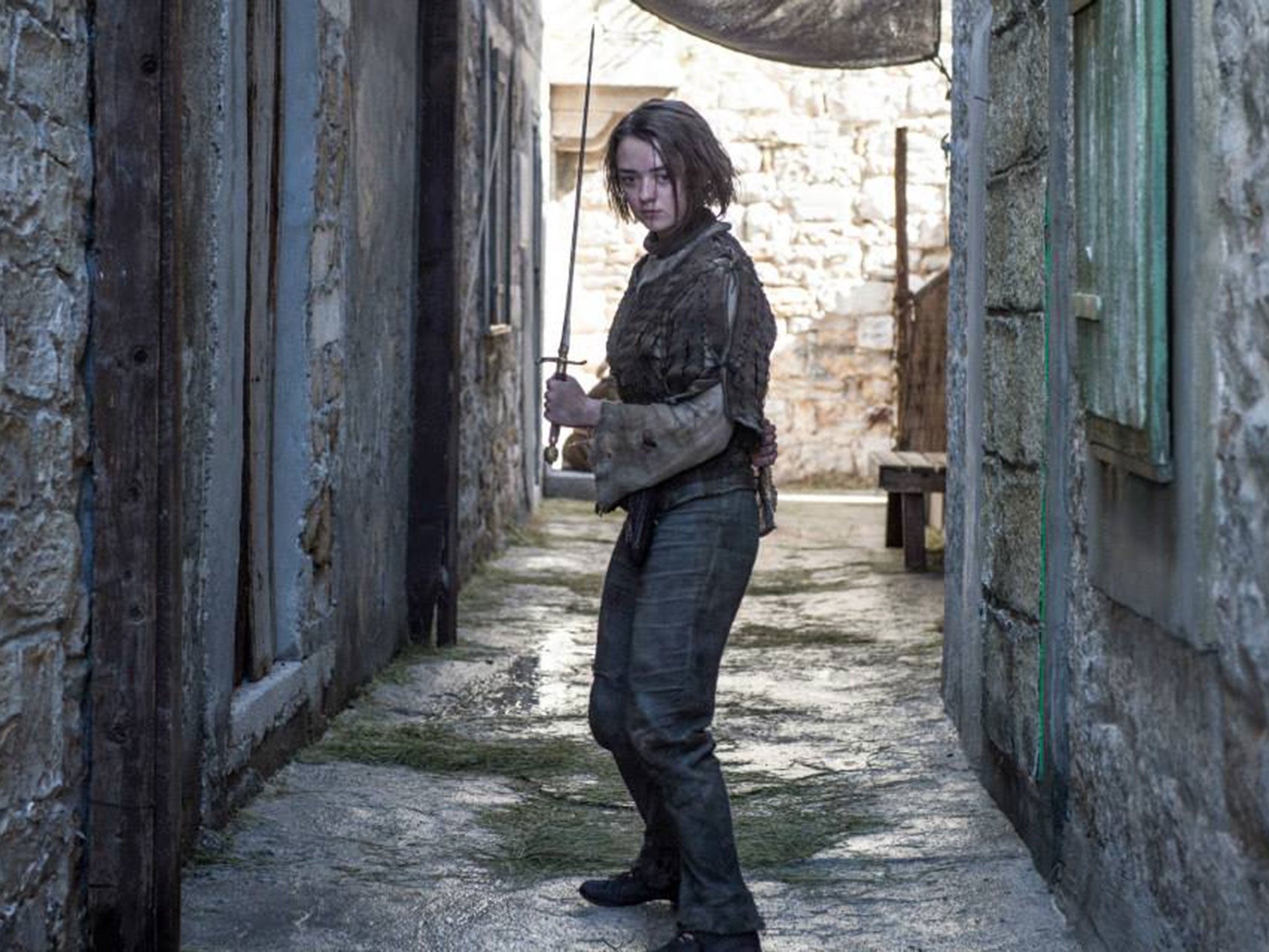 Maisie Williams toughens up as Arya Stark in Game of Thrones