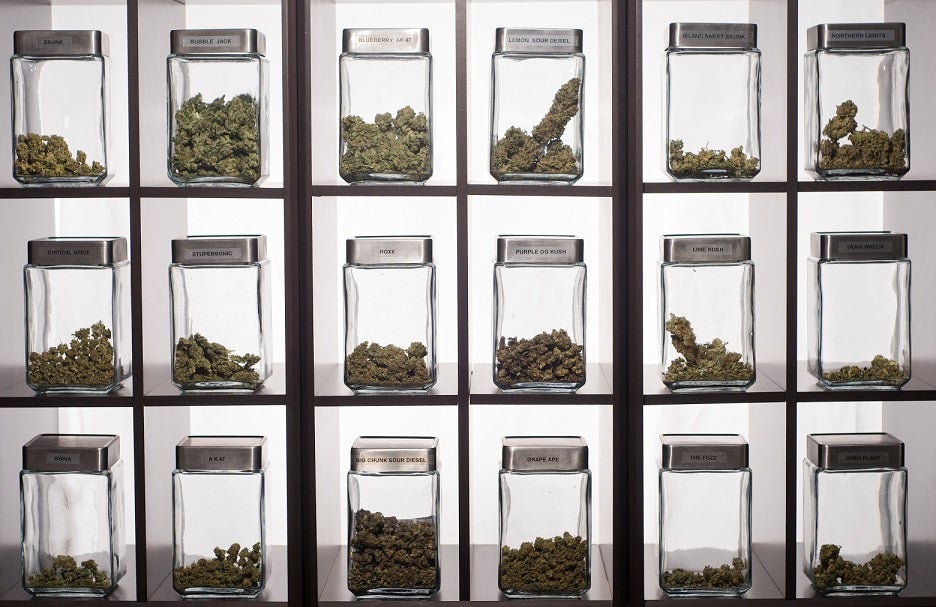 Marijuana on sale at a dispensary in Denver, Colorado