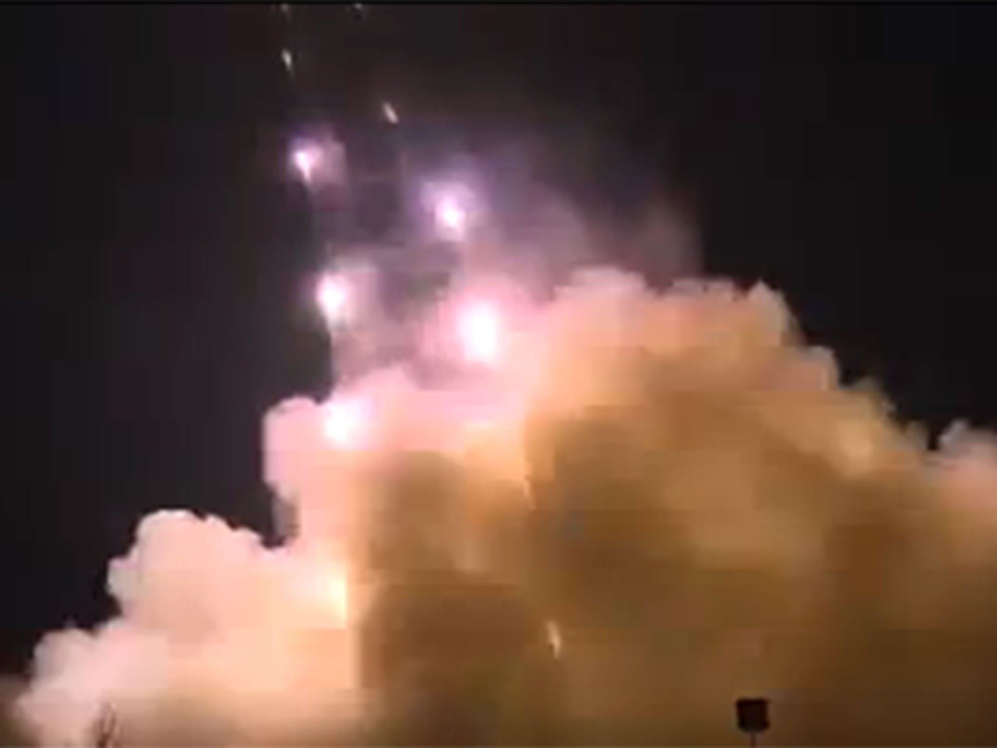Missile barrage in Ukraine