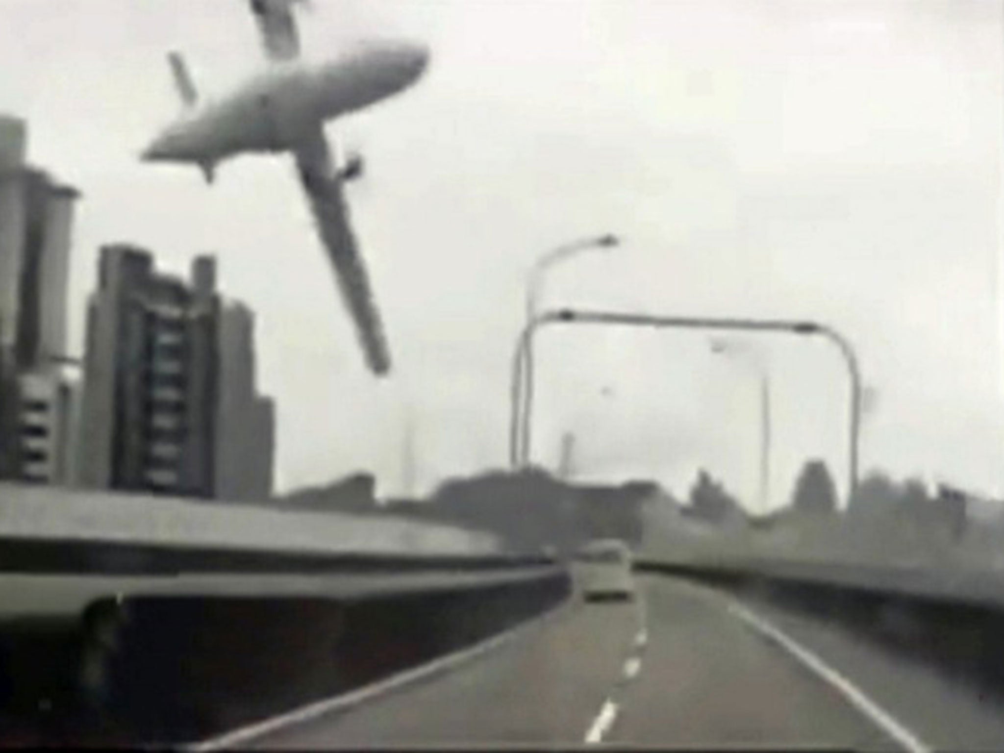 Incredible 'dash cam" footage posted on the internet of plane crash in Taiwan -......At least 12 people have died after a TransAsia Airways plane clipped a bridge and crashed into a river near the Taiwanese capital, Taipei.....Fifty-eight people were onbo