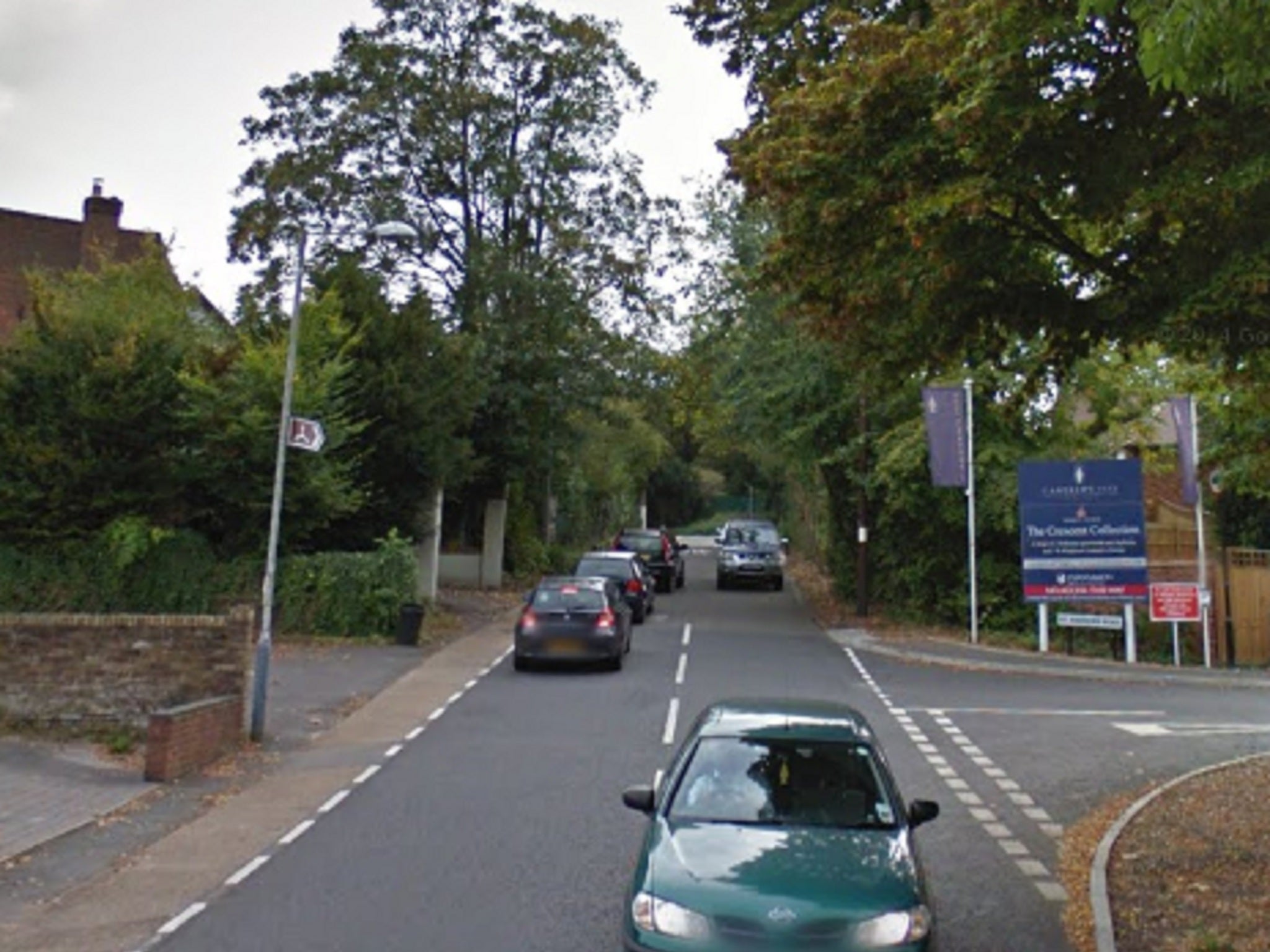 The scene of the shooting on the junction of St Andrew's Road and Vine Lane in Uxbridge