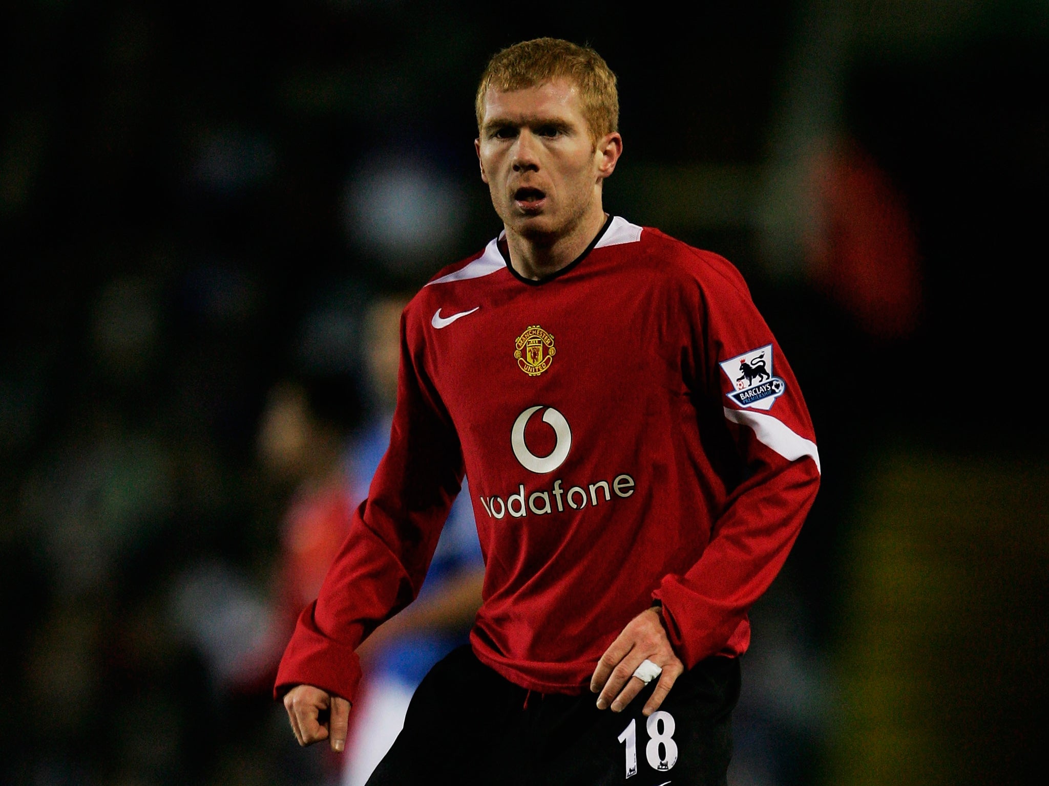 Scholes at St Andrews in December 2005