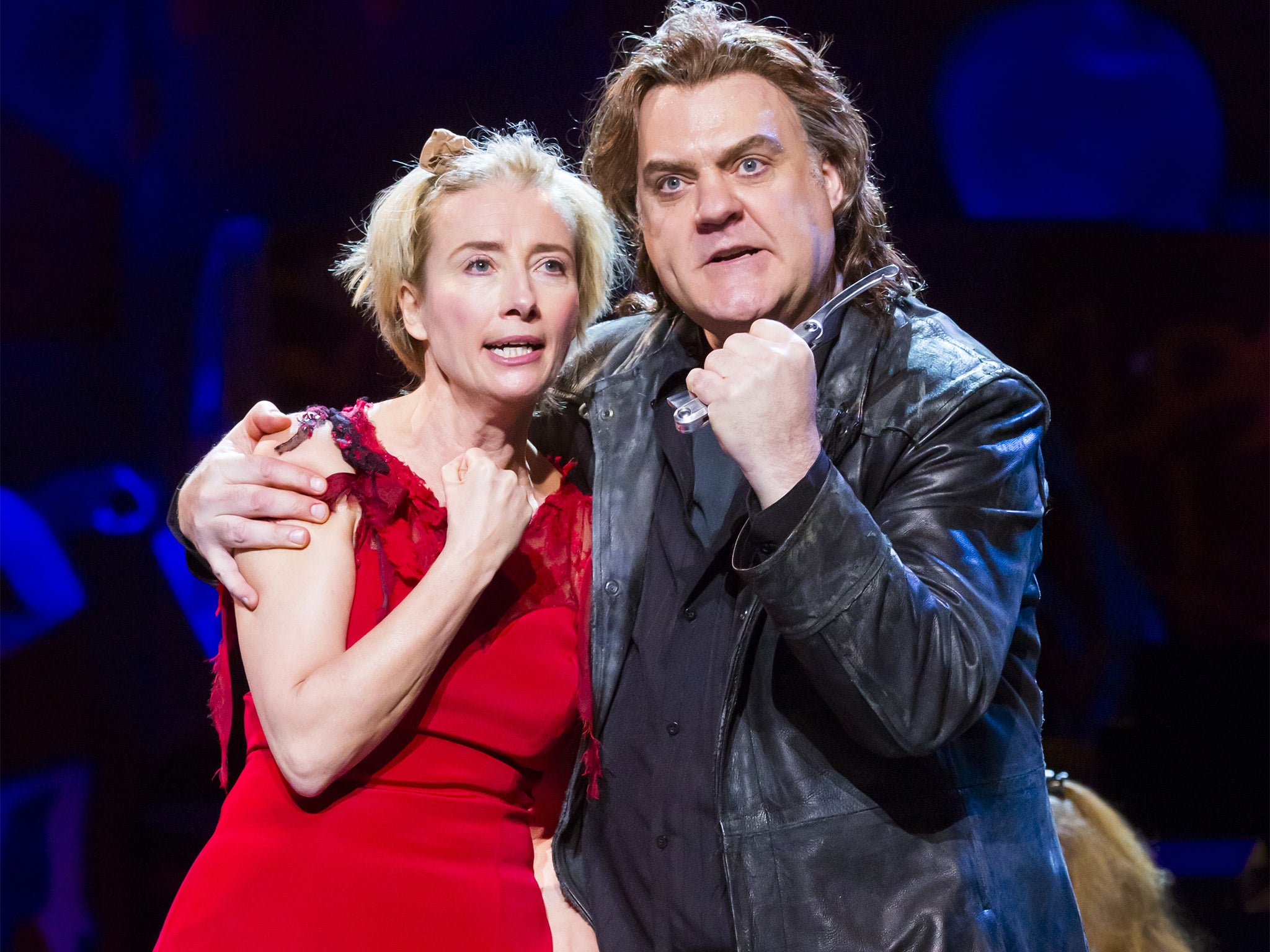 Bryn Terfel with Emma Thompson in the New York Philharmonic’s ‘Sweeney Todd’