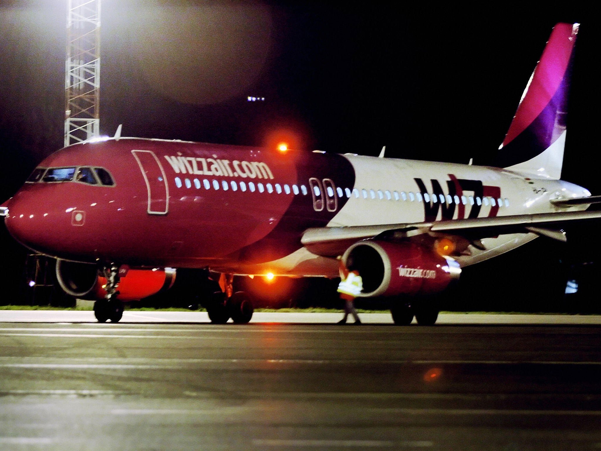 A Wizz Air plane was involved in the incident