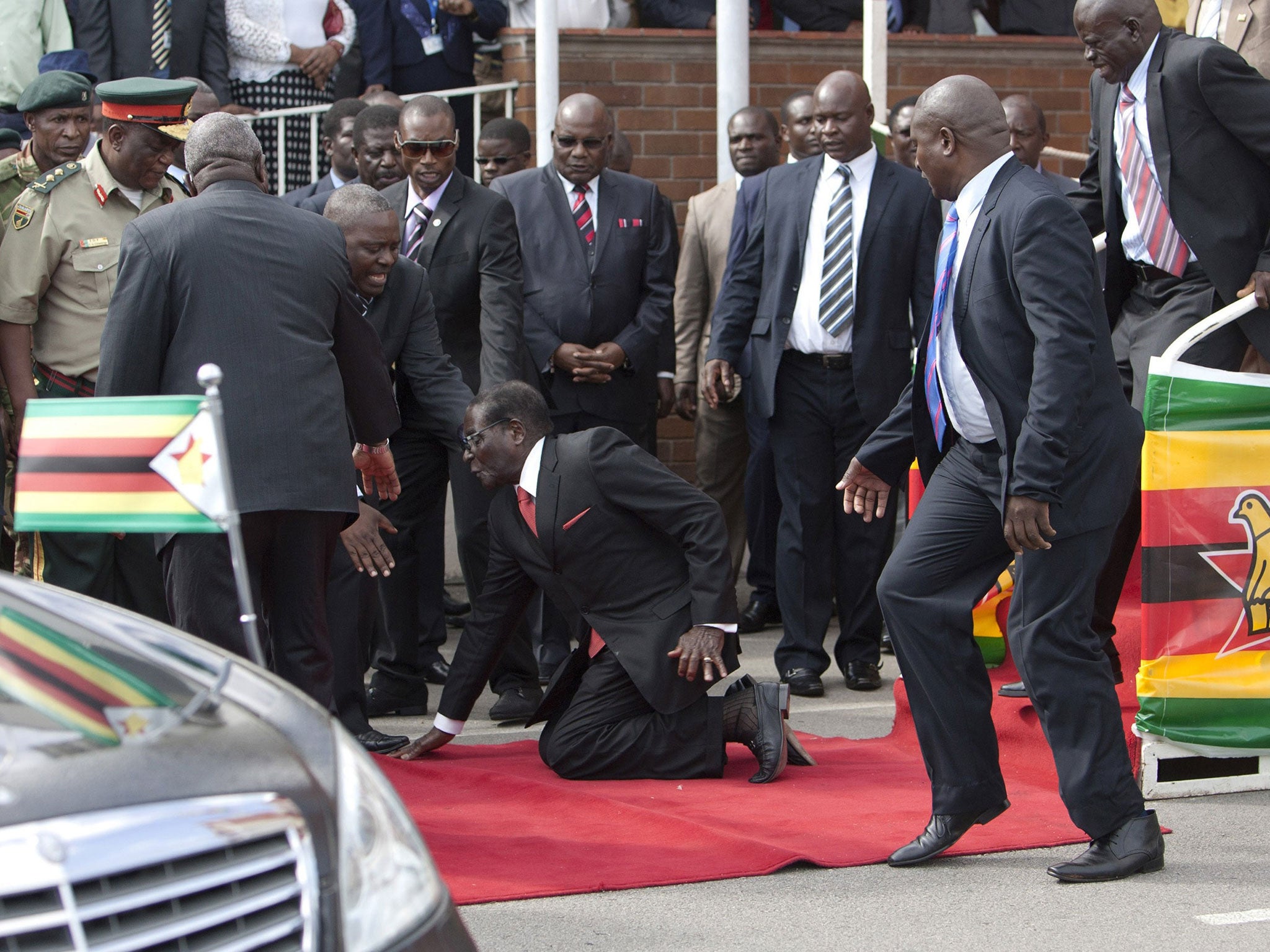 Mugabe fell on his return from an African Union meeting in Ethiopia