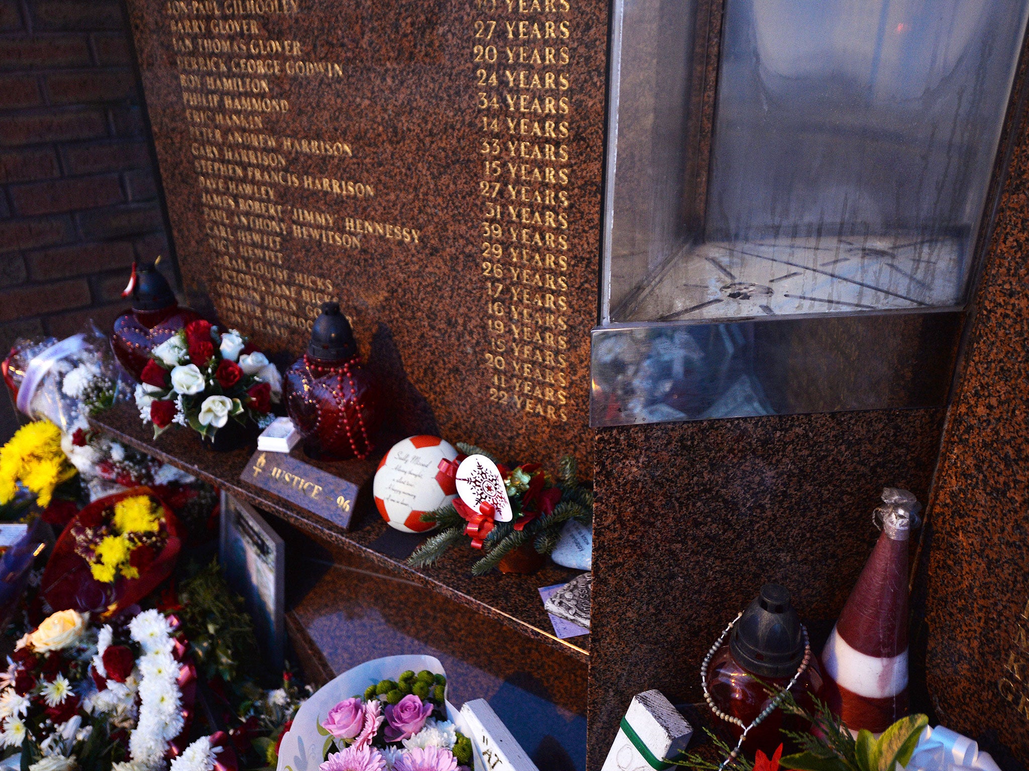 The Hillsborough Memorial Eternal Flame at Anfield