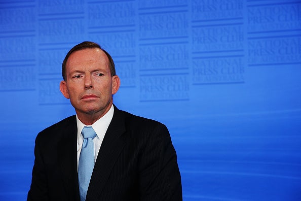 Tony Abbott addresses the national press following the Queensland election
