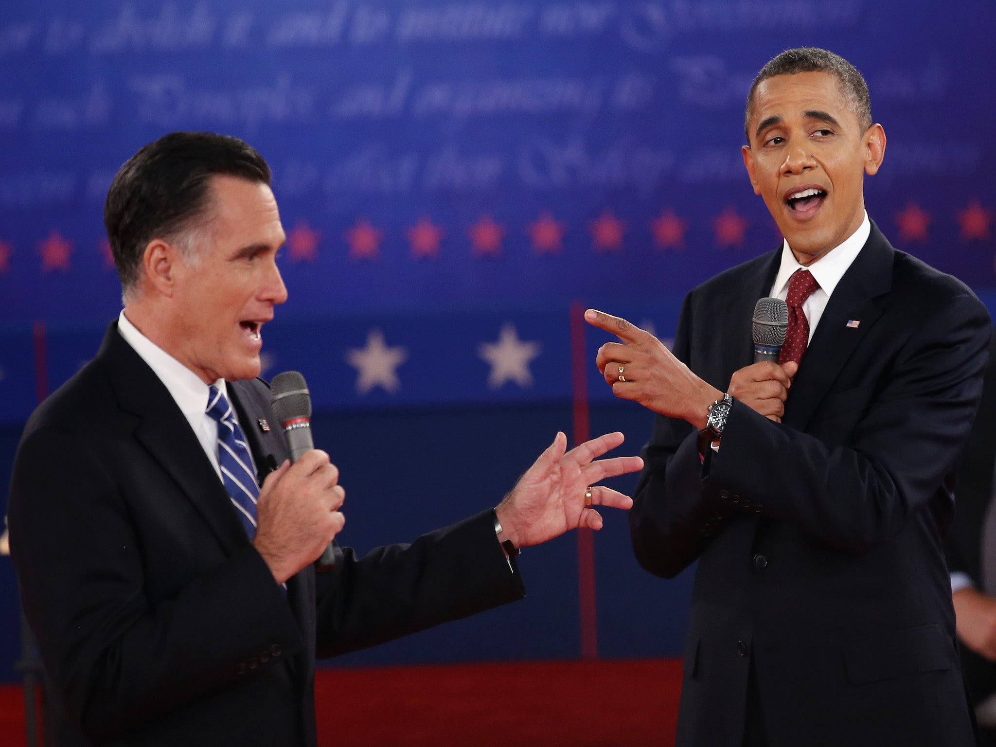 Mitt Romney and Barack Obama spoke after the 2012 election result