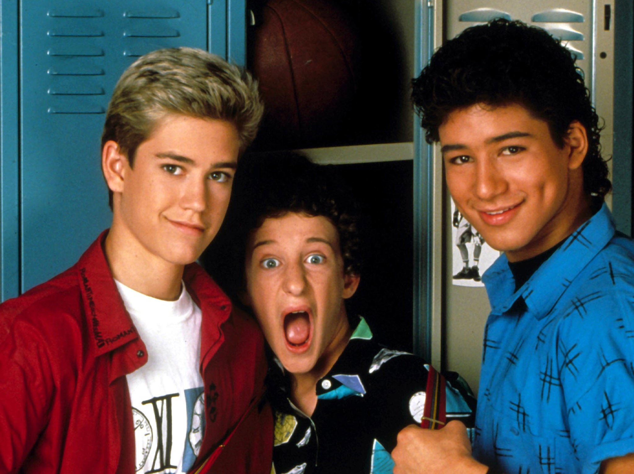 Zach, Screech and Slater in Saved By The Bell
