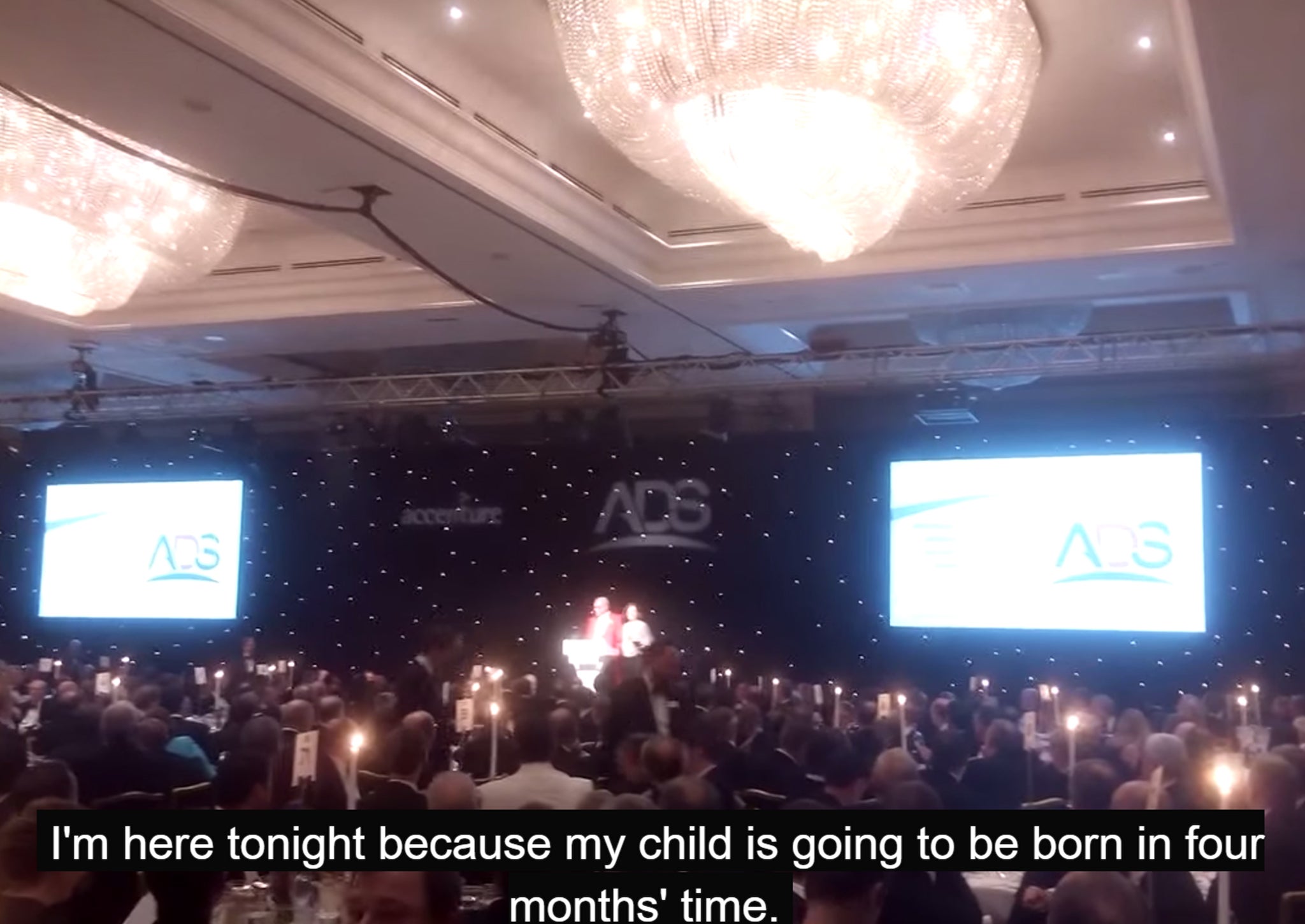 Anne-Marie speaks at the ADS dinner on February 4, 2015