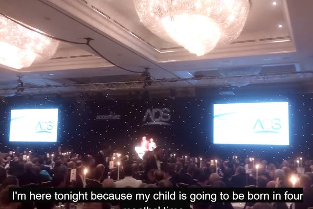 Anne-Marie speaks at the ADS dinner on February 4, 2015
