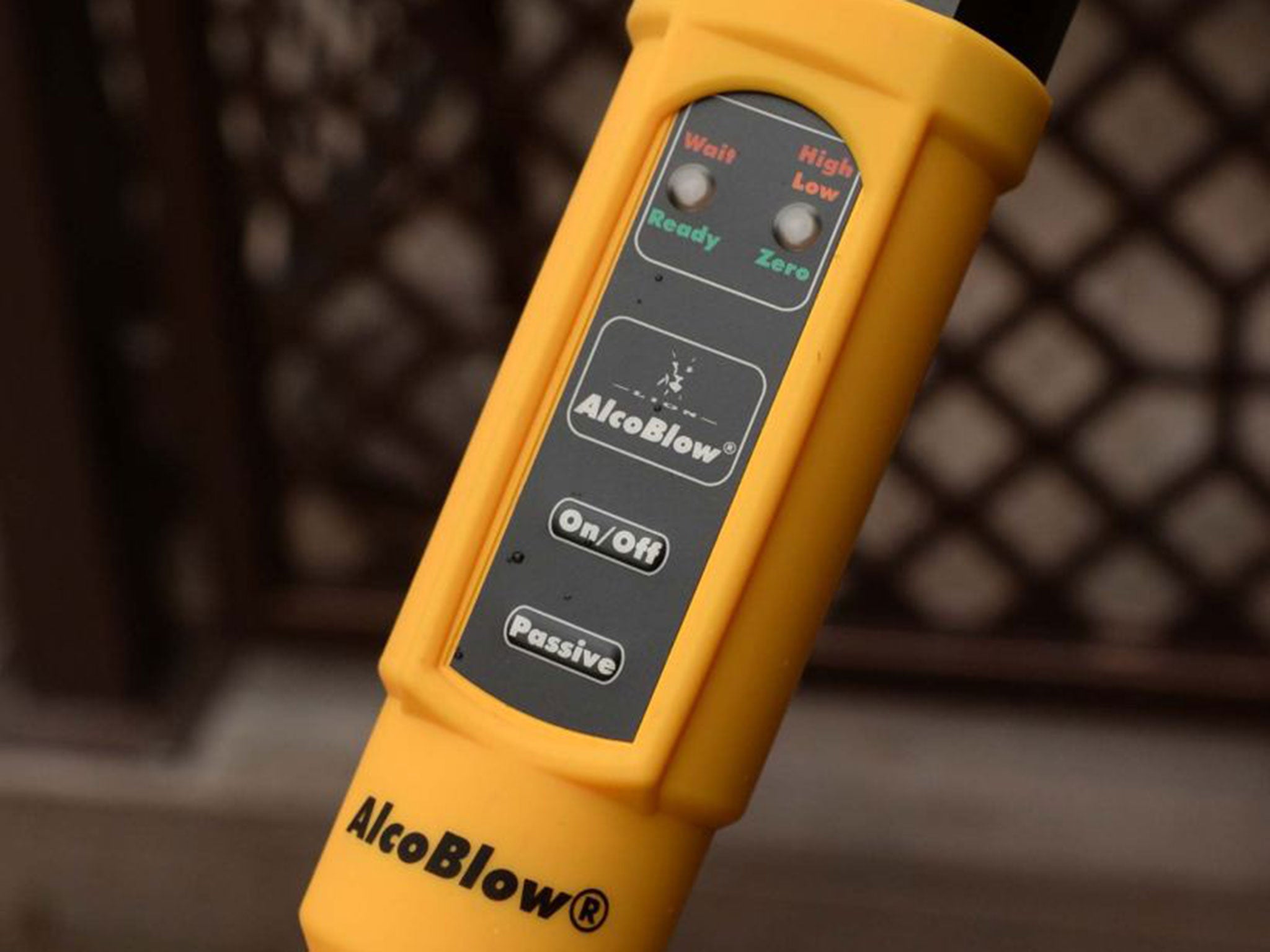 The breathalyser only needs people to blow on it to check alcohol levels