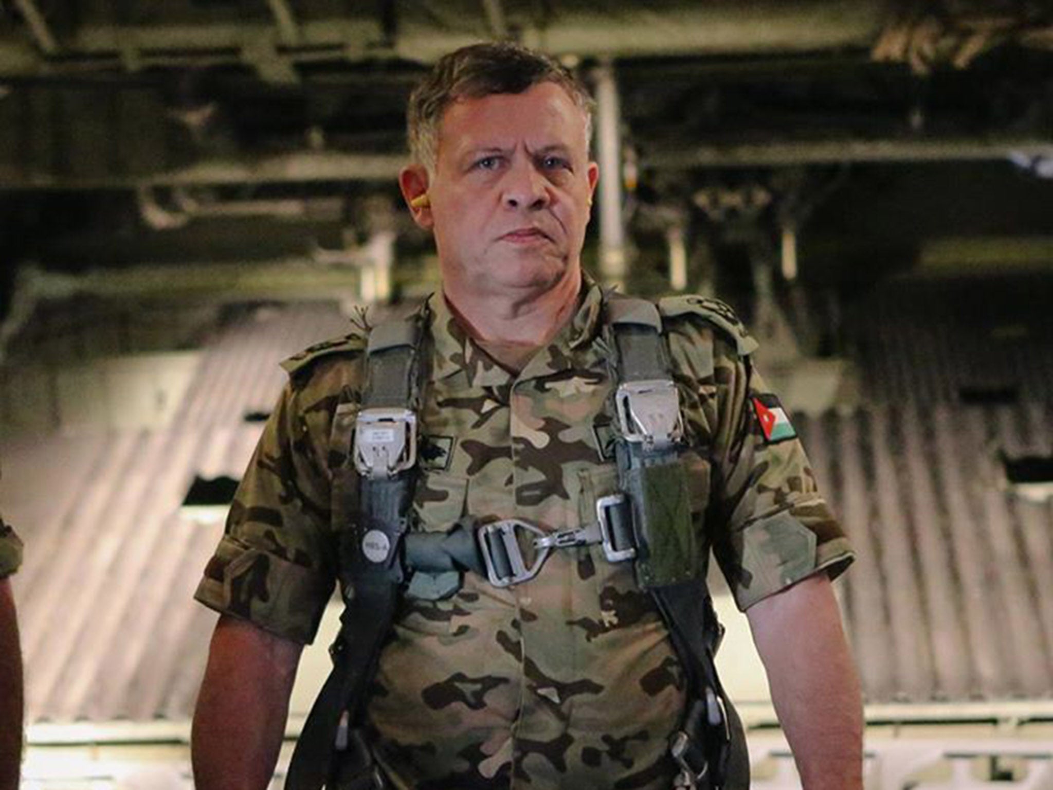 King Abdullah of Jordan has been pictured in military gear