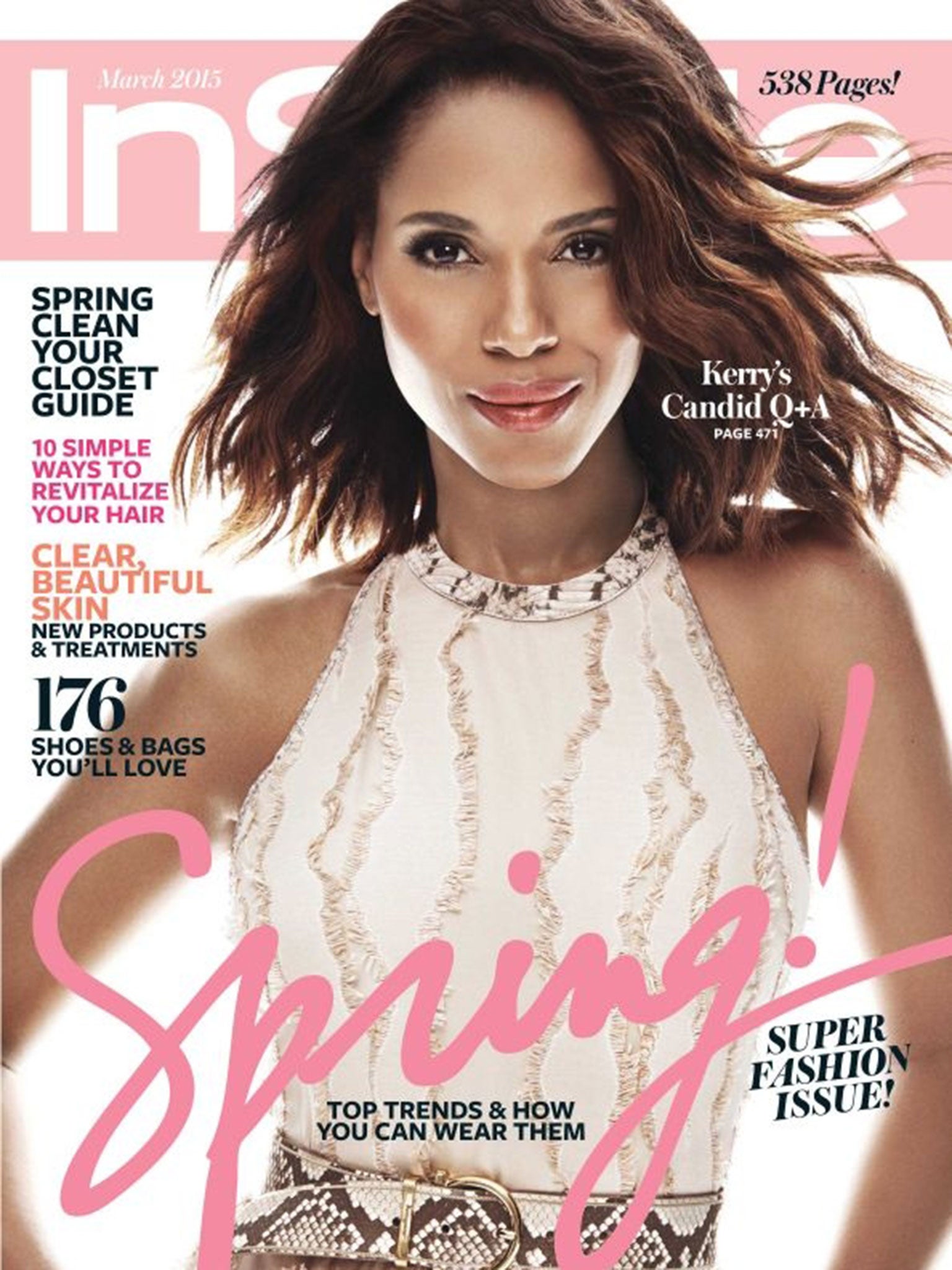 Readers have questioned why Kerry Washington skin appears lighter on the InStyle cover. (AP/InStlye)