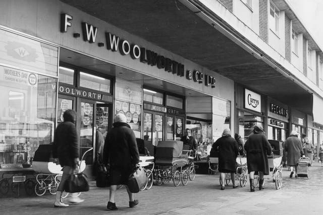 Woolworth's in the shopping precinct of Kirkby New Town, Lancashire, in 1967
