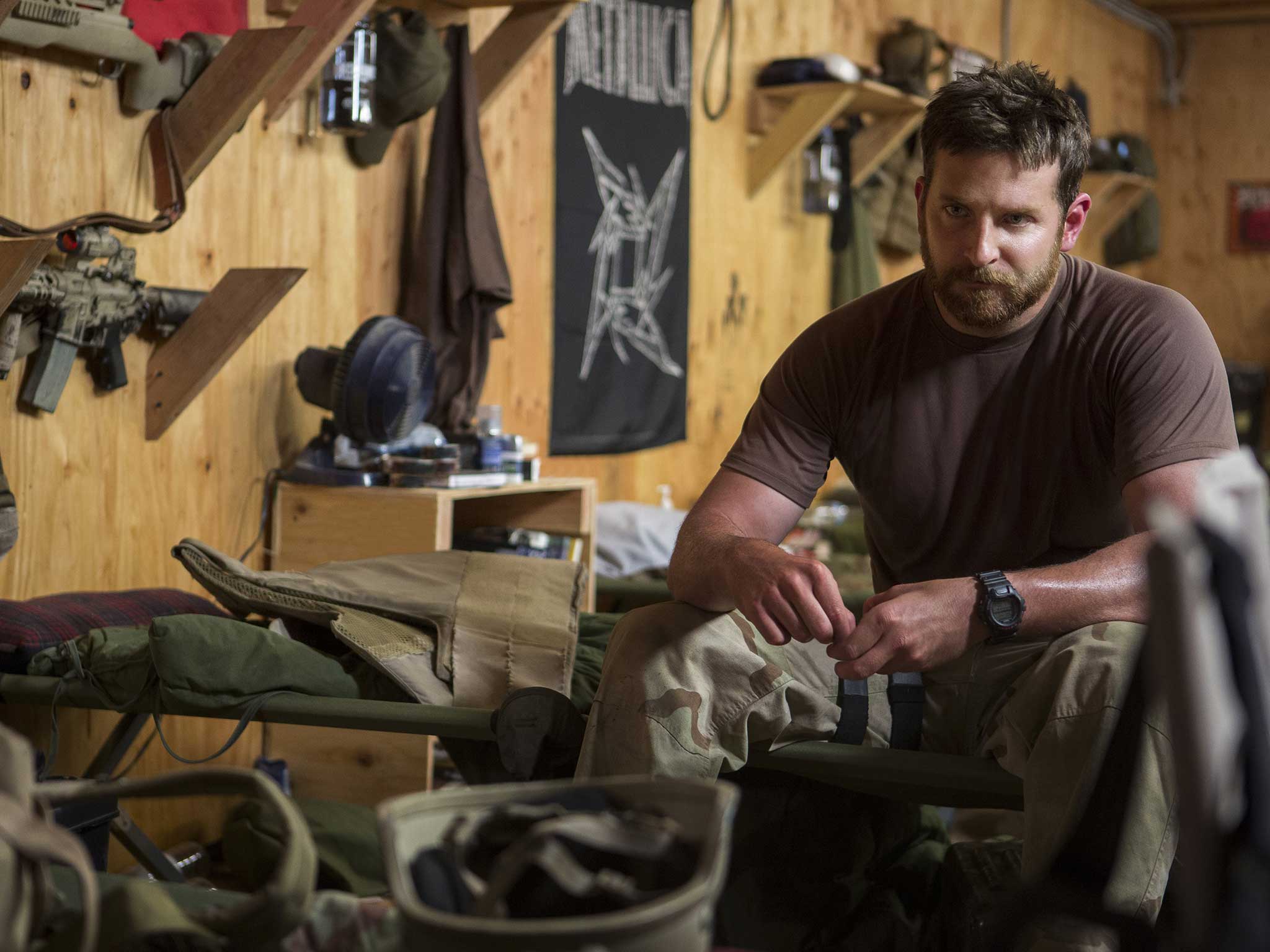 Bradley Cooper as Chris Kyle in blockbuster American Sniper