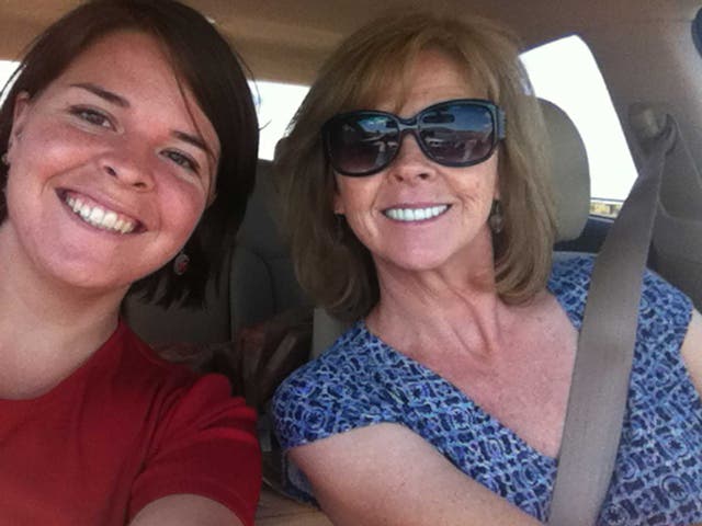 <p>Kayla Mueller and her mother Marsha</p>