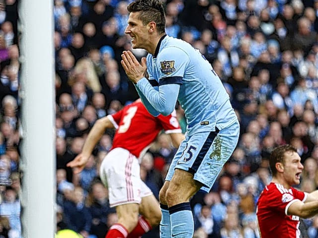 Stevan Jovetic was left out of Manchester City’s Champions League squad