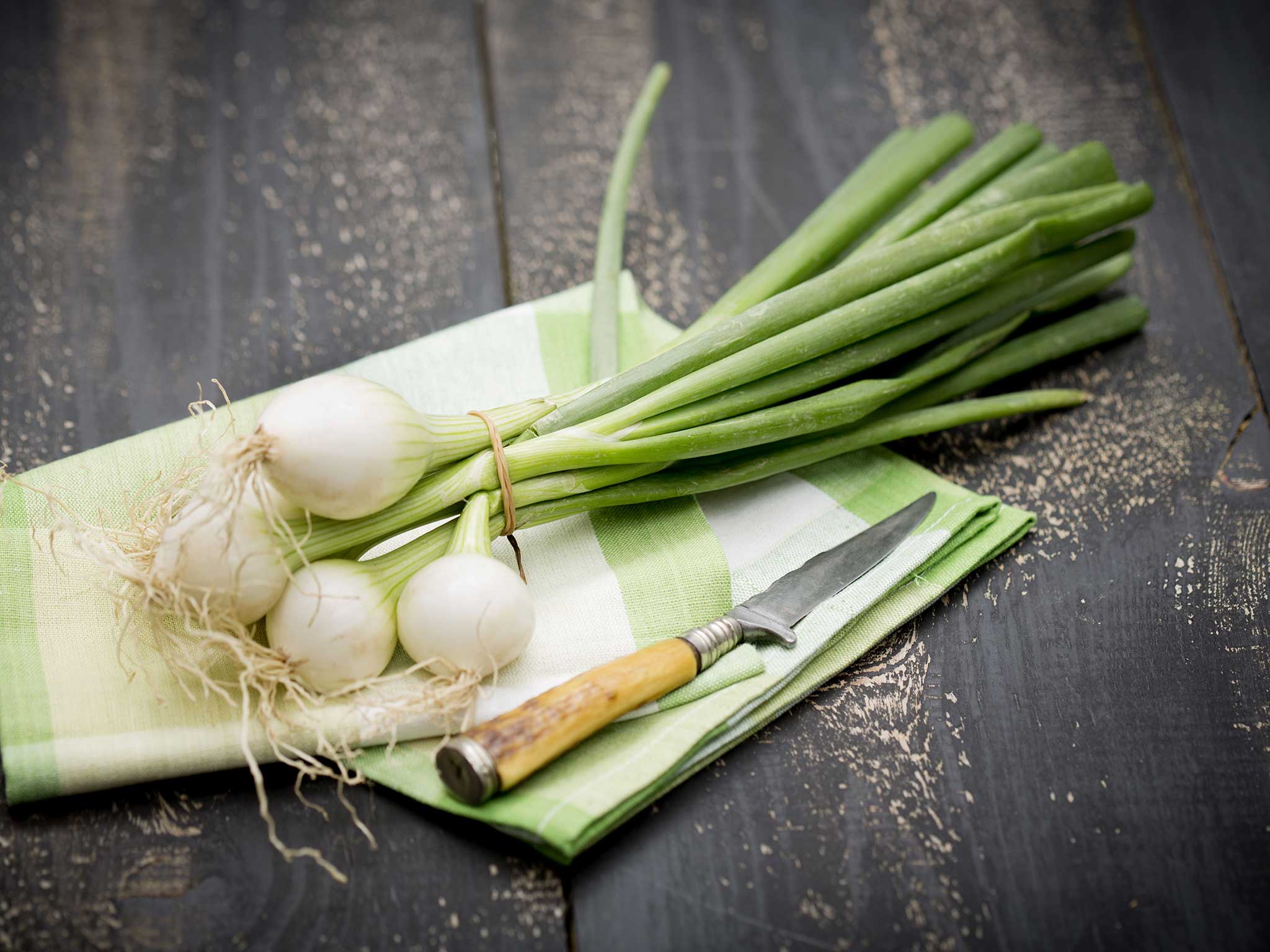 Customers were confusing spring onions (pictured) with daffodils