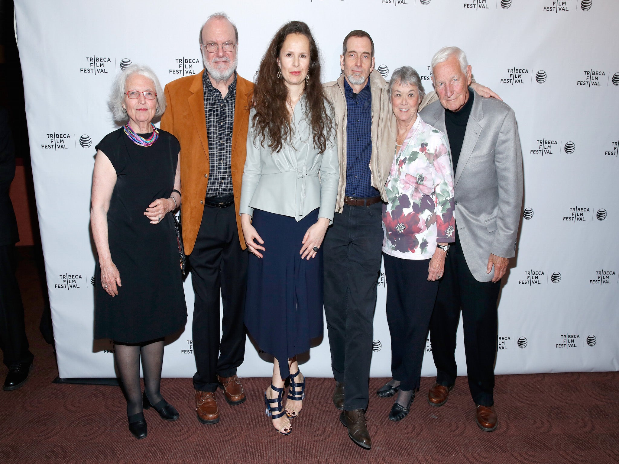 Betty Medsger, legal expert David Kairys, Johanna Hamilton, Keith Forsyth, and Bonnie and John Raines at Tribeca Film Festival