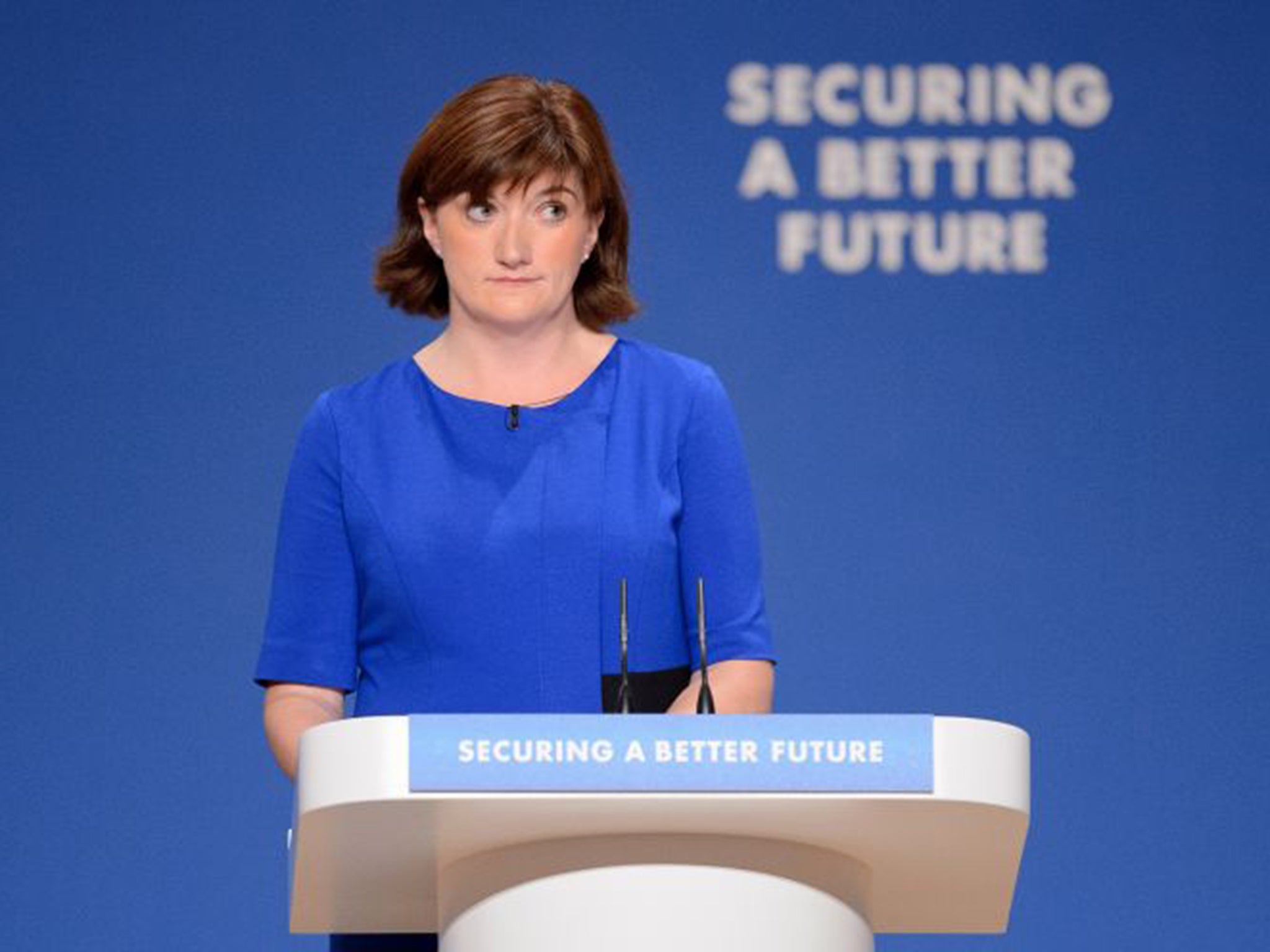 Nicky Morgan, the Education Secretary and Minister for Women and Equalities