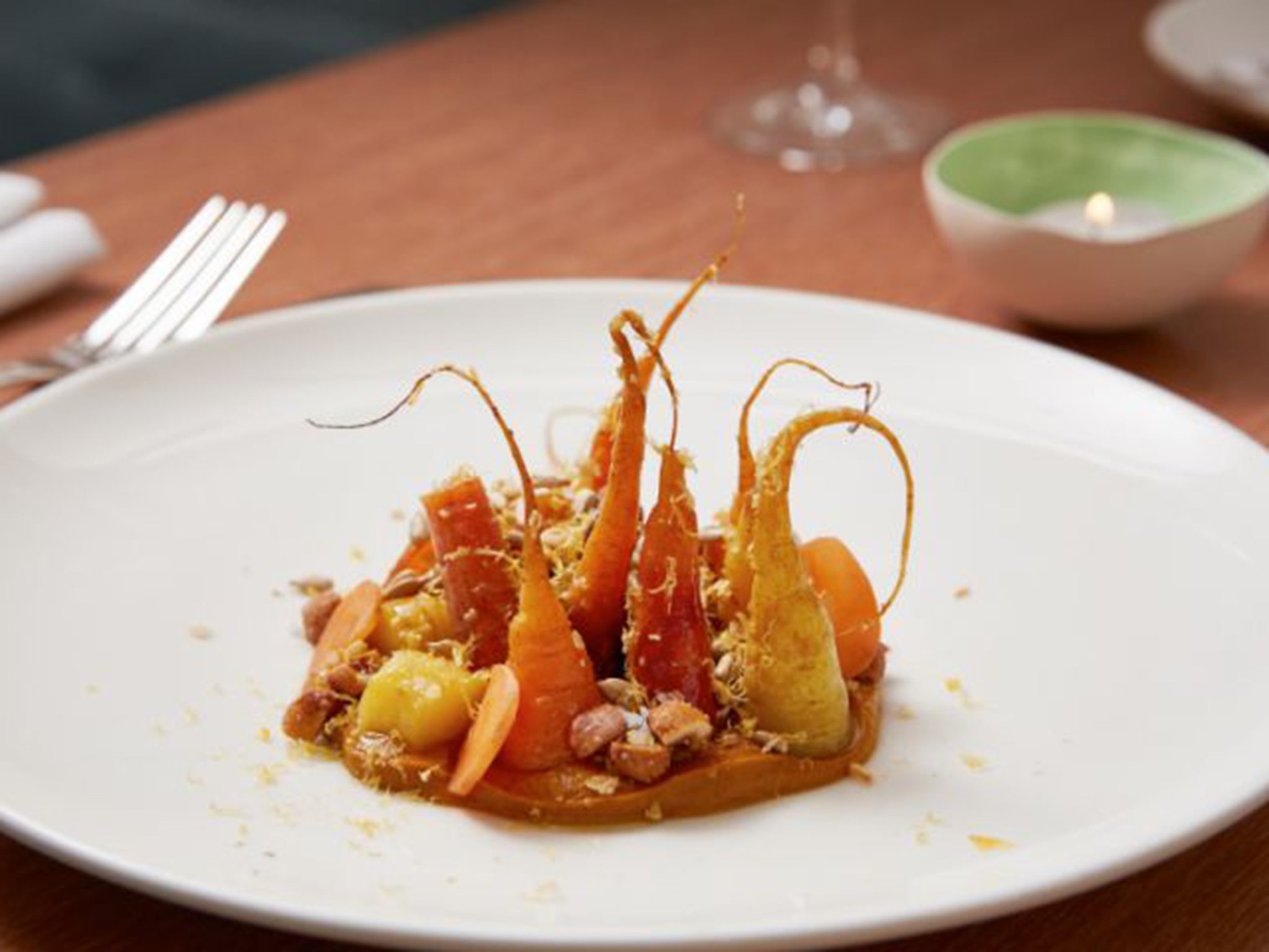 One of the most popular dishes at London's Portland Restaurant is one almost made of heritage carrots