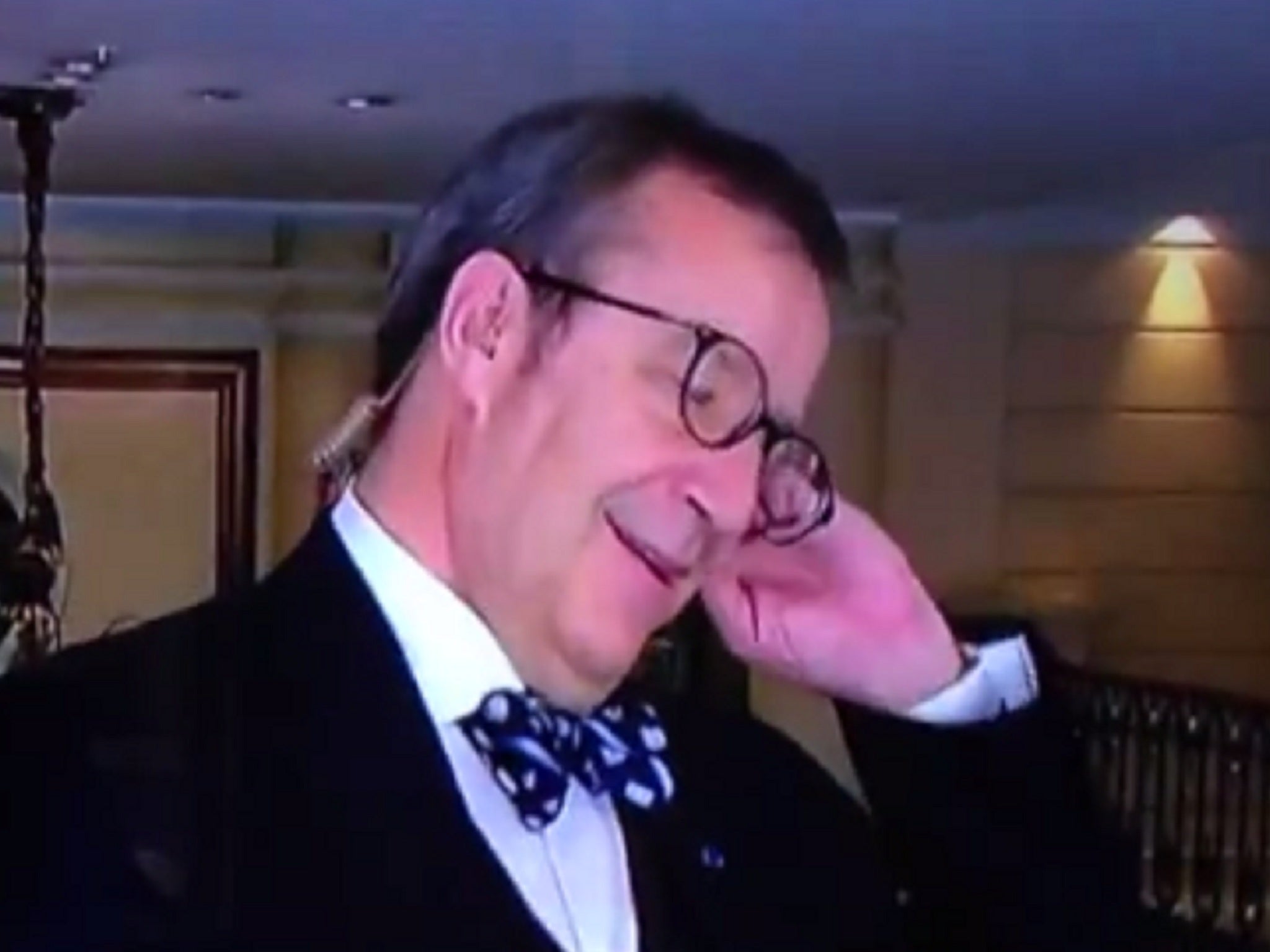 Toomas Ilves was annoyed with being called his middle name on Sky News