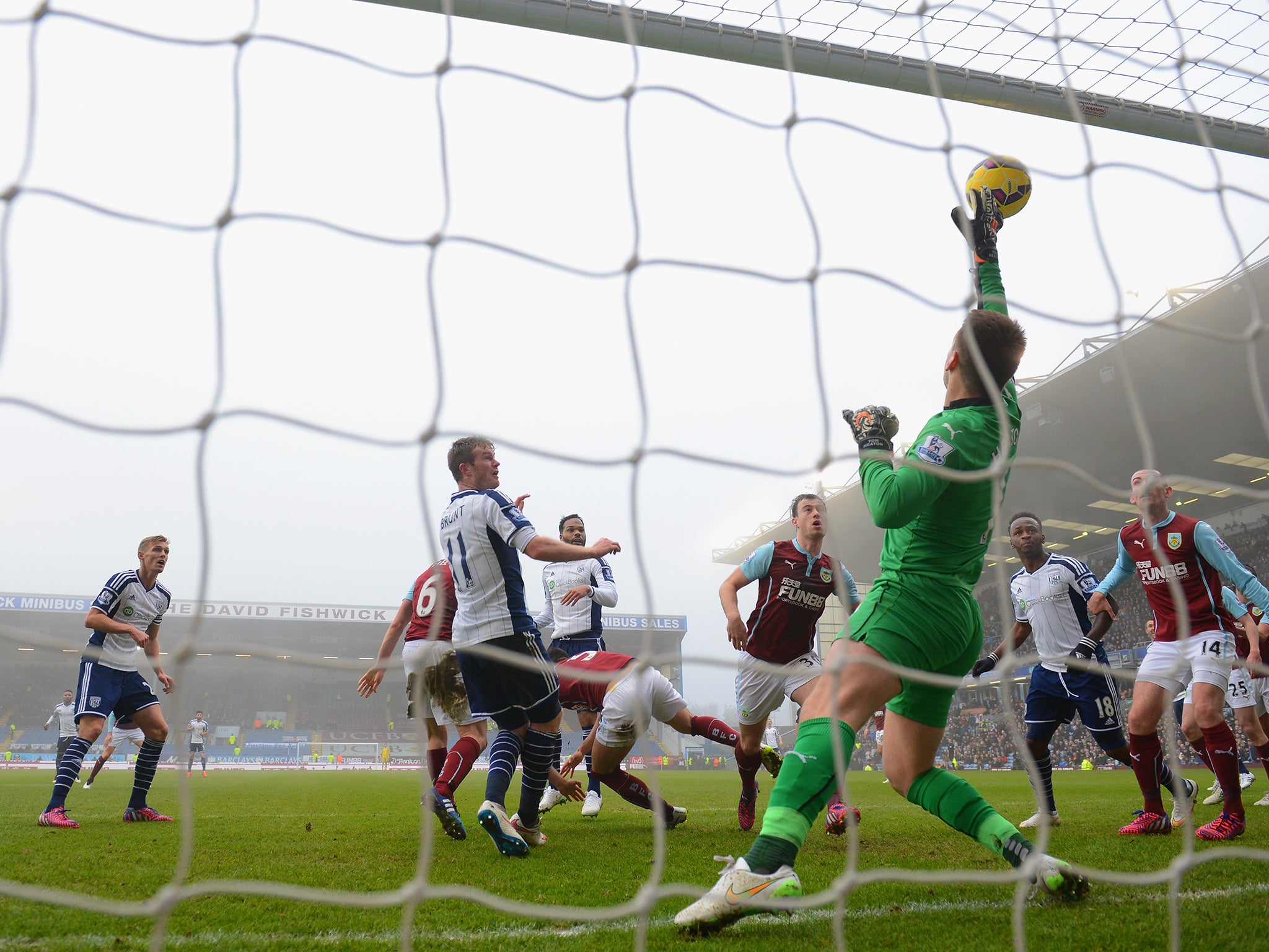 Chris Brunt gets one back for the visitors