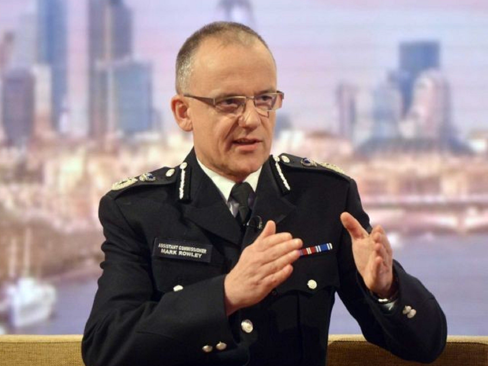 Mark Rowley, assistant commissioner of Scotland Yard, spoke on The Andrew Marr Show