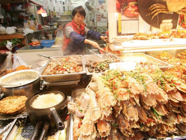 A street food stall in Honk Kong