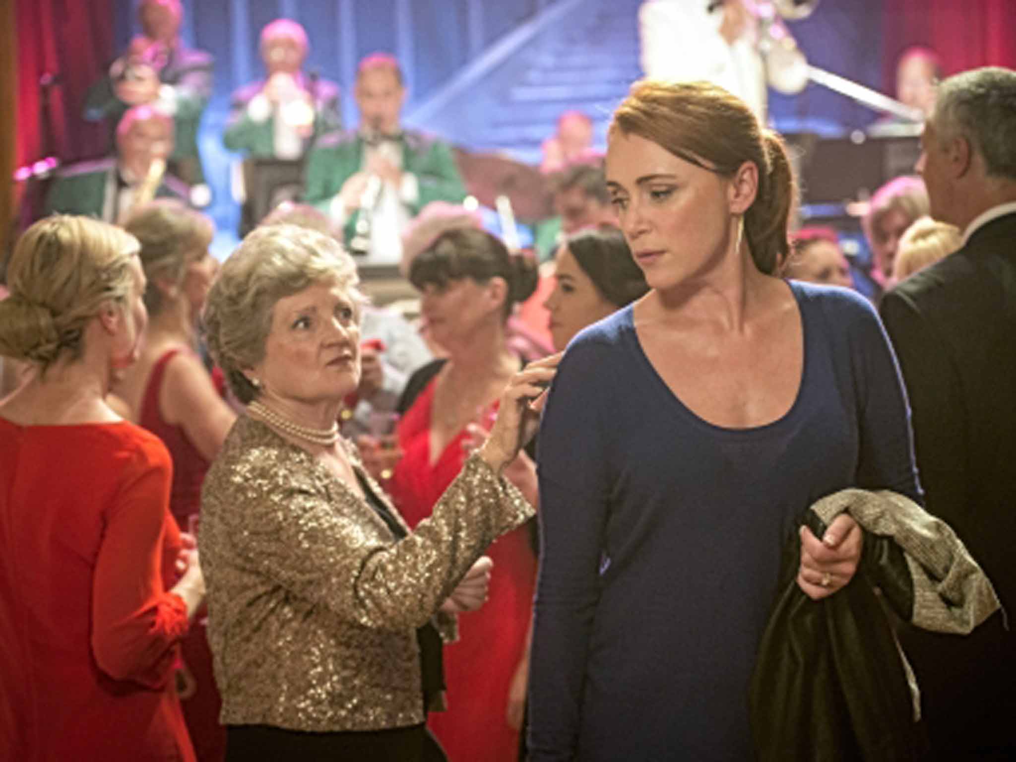 Julia McKenzie and Keeley Hawes in The Casual Vacancy