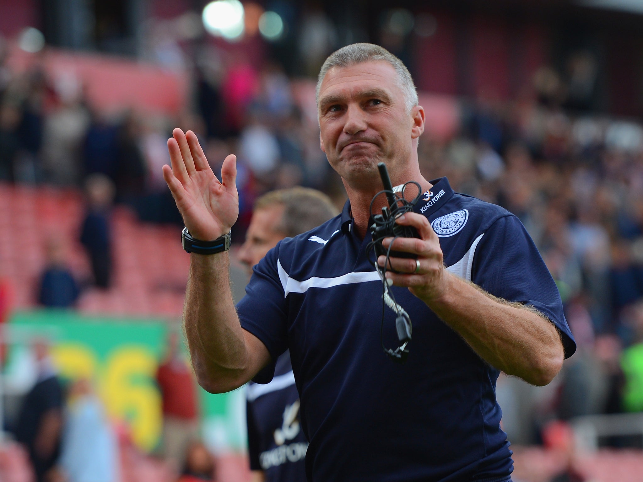 Nigel Pearson came to blows with a Crystal Palace player during Leicester's 1-0 defeat at the weekend