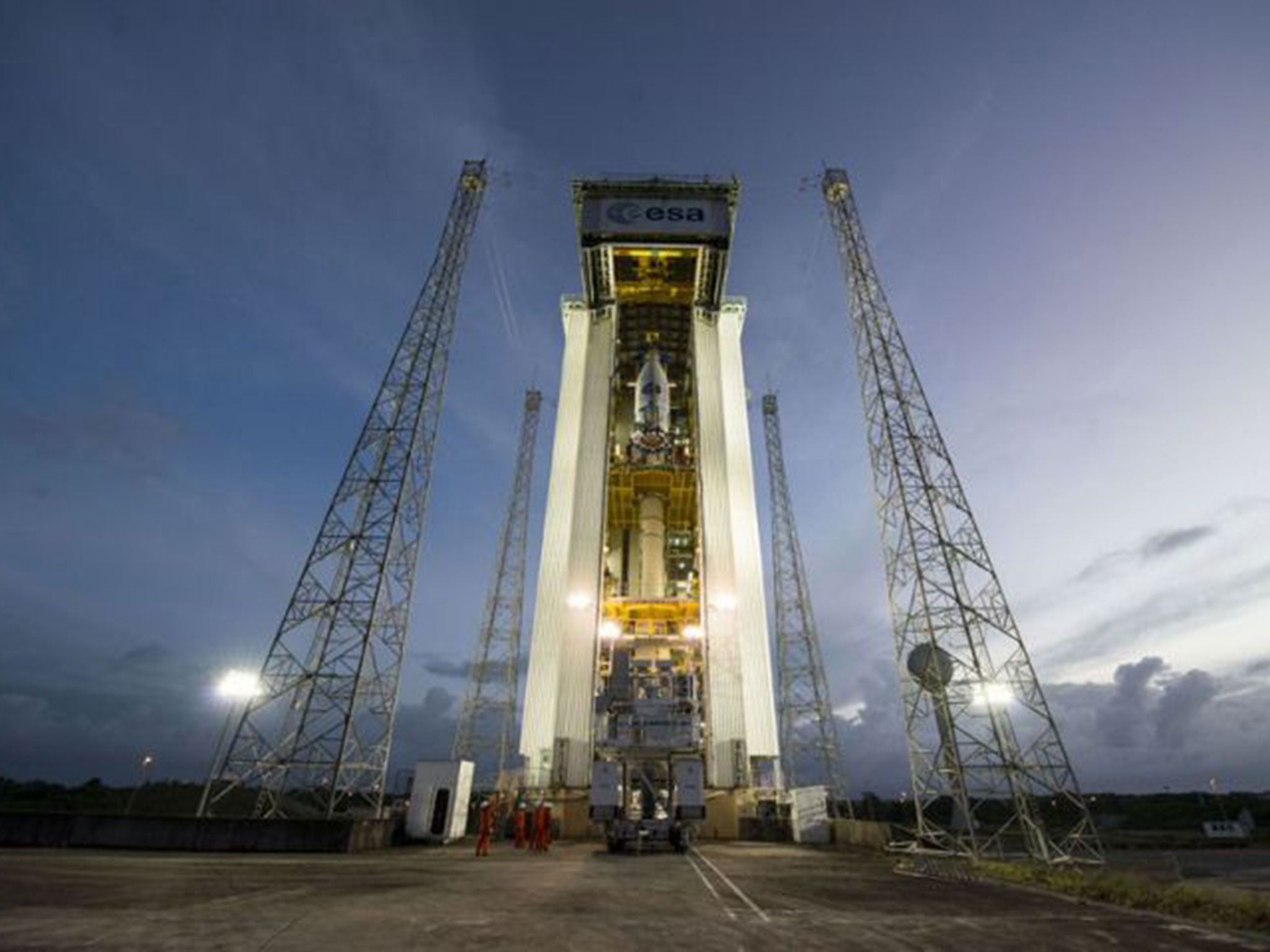 The ESA preparing for the launch on Wednesday
