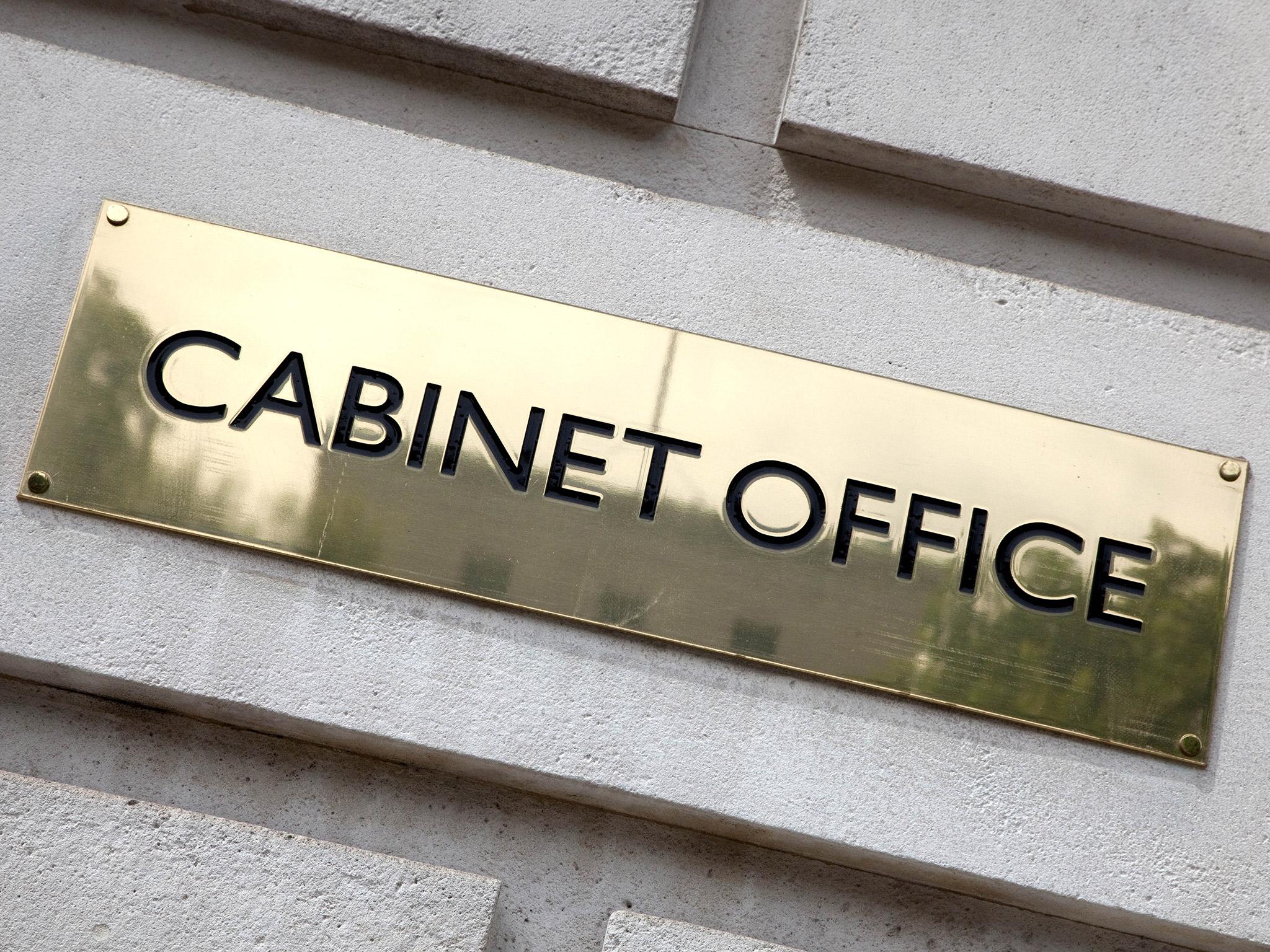 The Cabinet Office said it was investigating the allegations about the contract