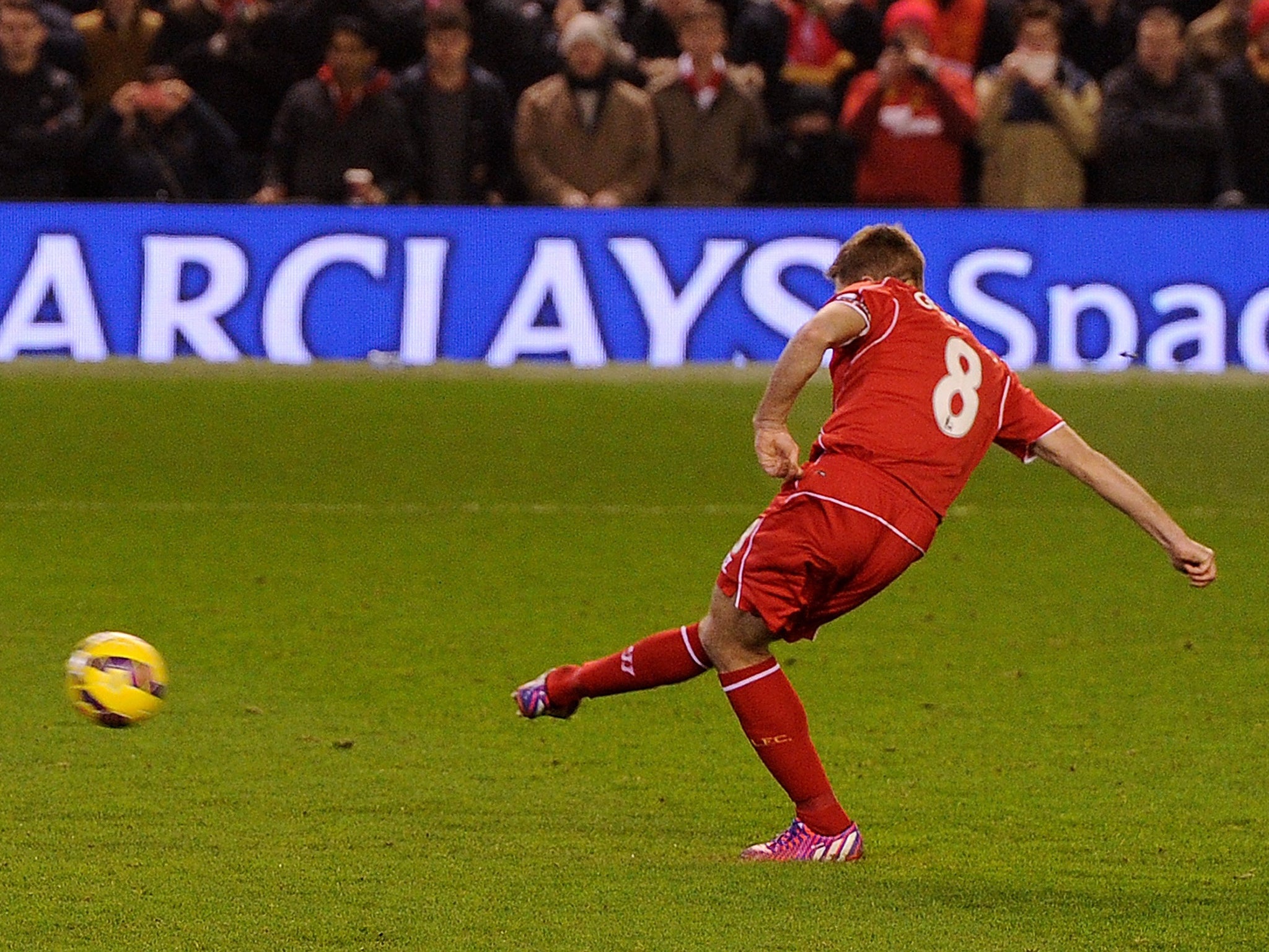 Steven Gerrard scored from the spot